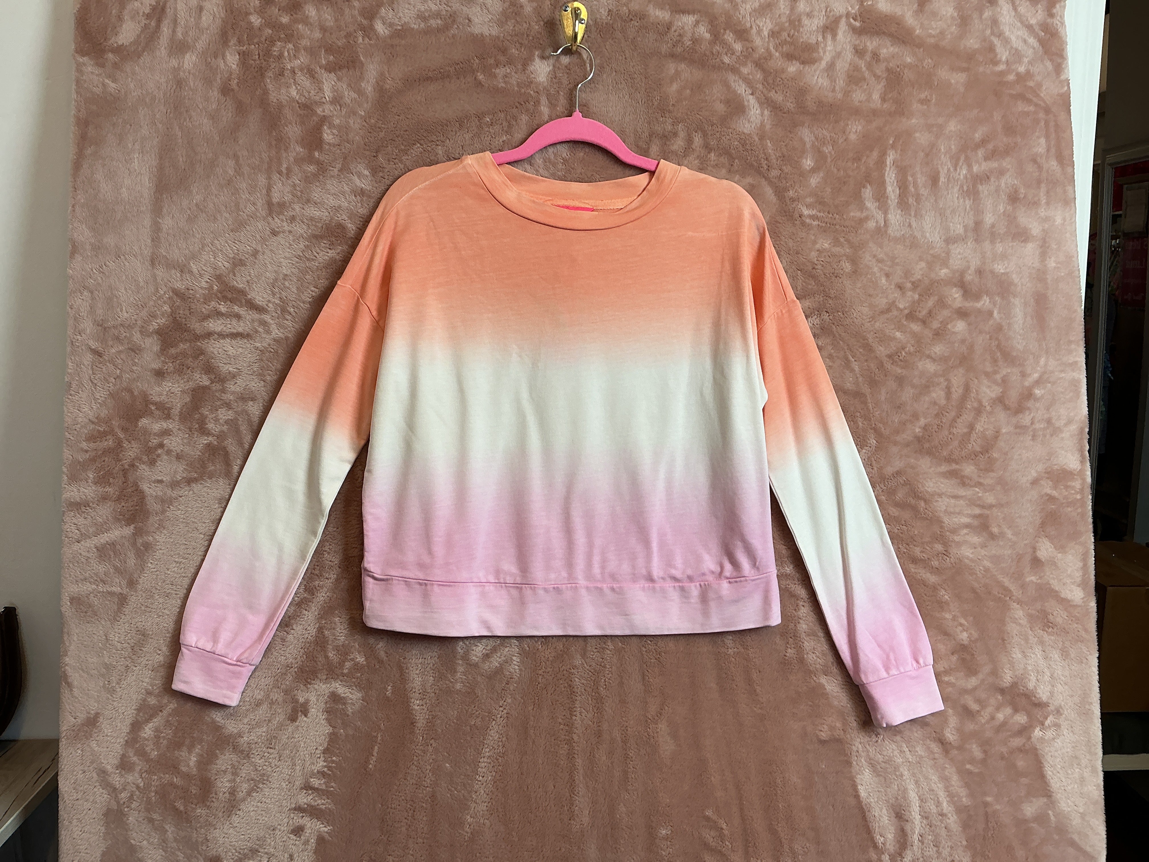 Lilly Pulitzer NWT Sheridan Long Sleeve S Cantalope Dip Dye - Size XXS