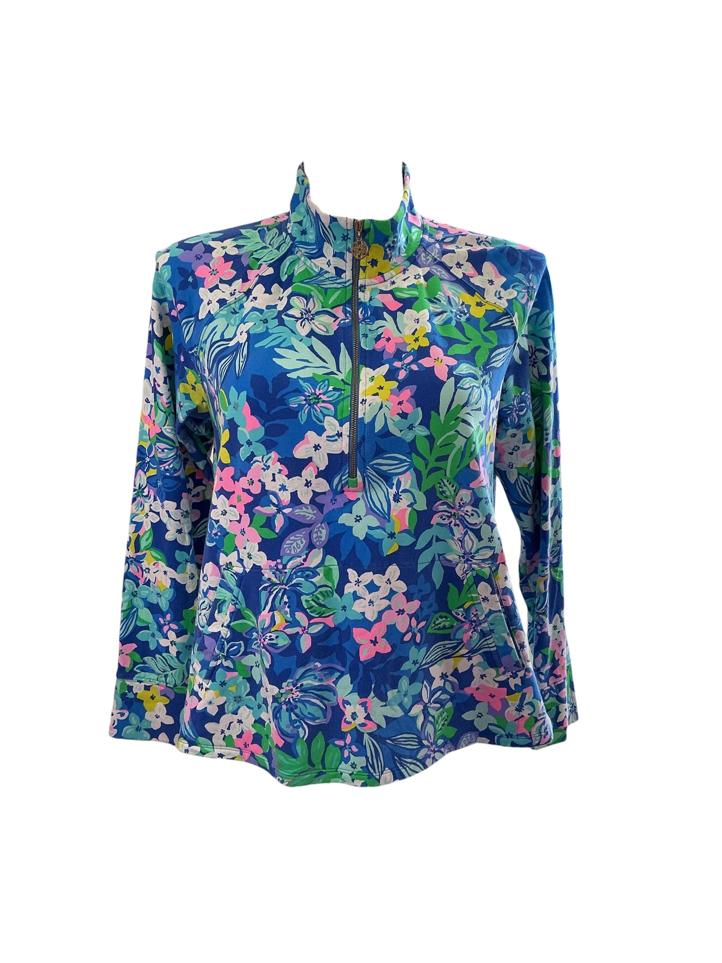 Lilly Pulitzer Skipper Popover - Blue Grotto Twilight Tropics - Size XL