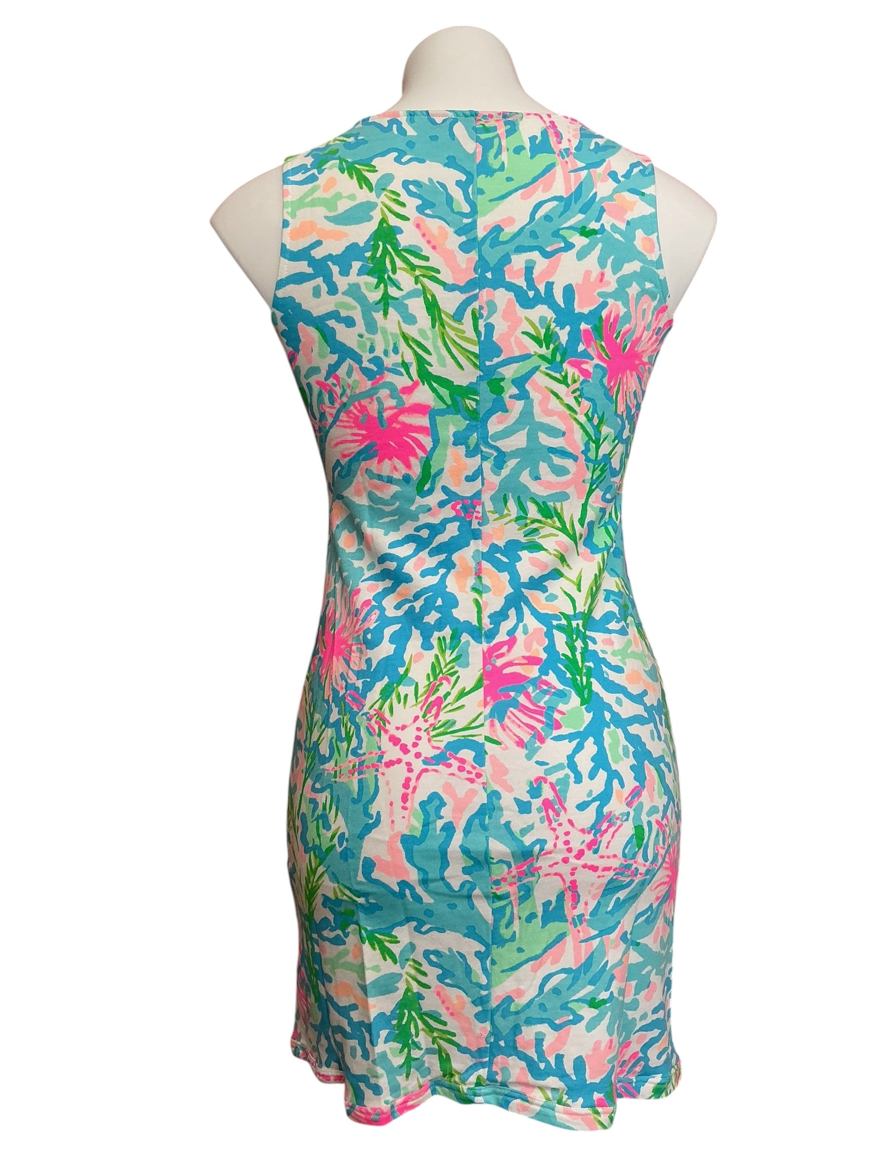 Lilly Pulitzer Harper Shift Dress Multi Coral Bay - Size XXS