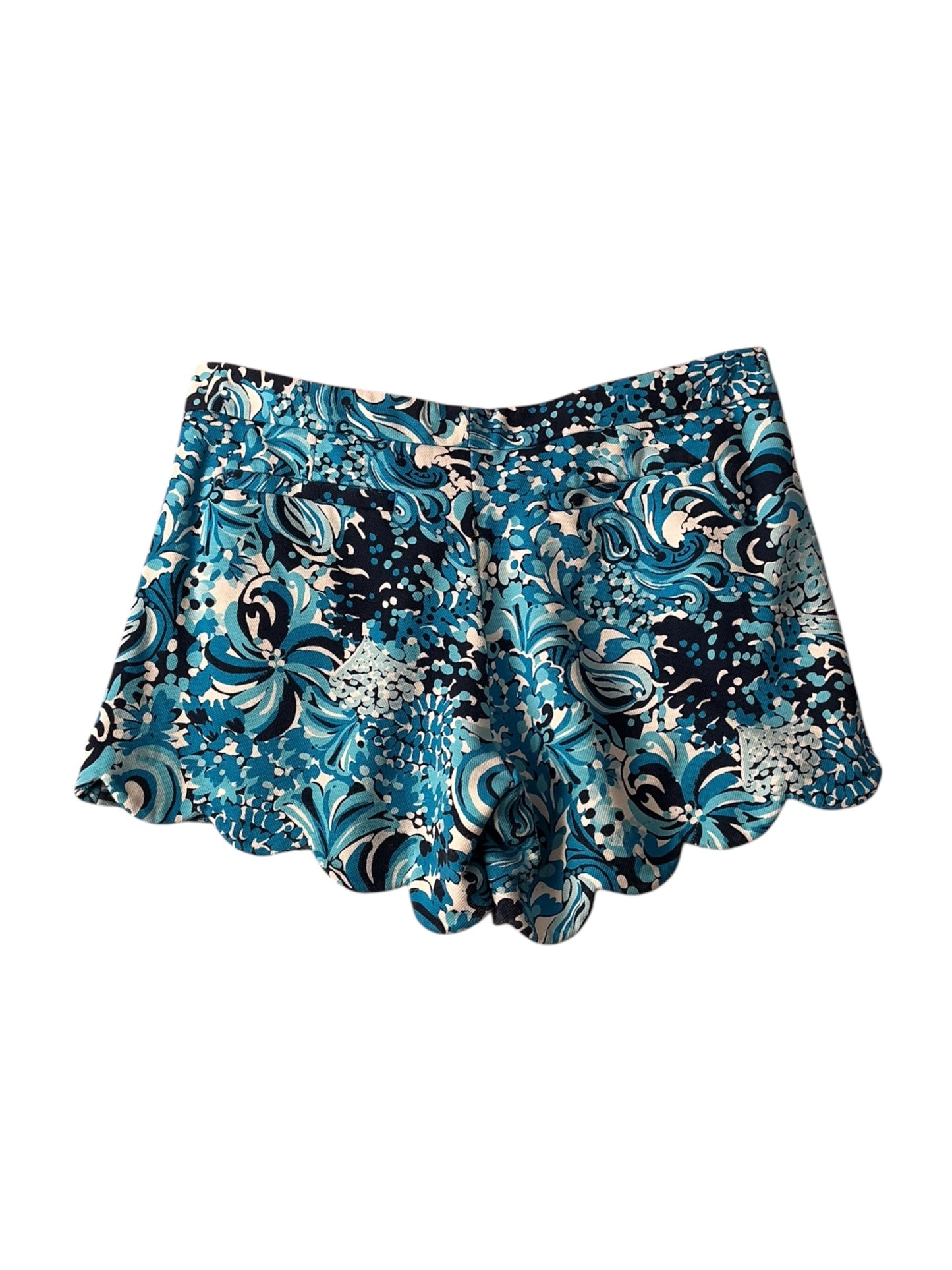 Lilly Pulitzer "Buttercup" Scalloped Short “Bahamian Rhapsody" - Size 10