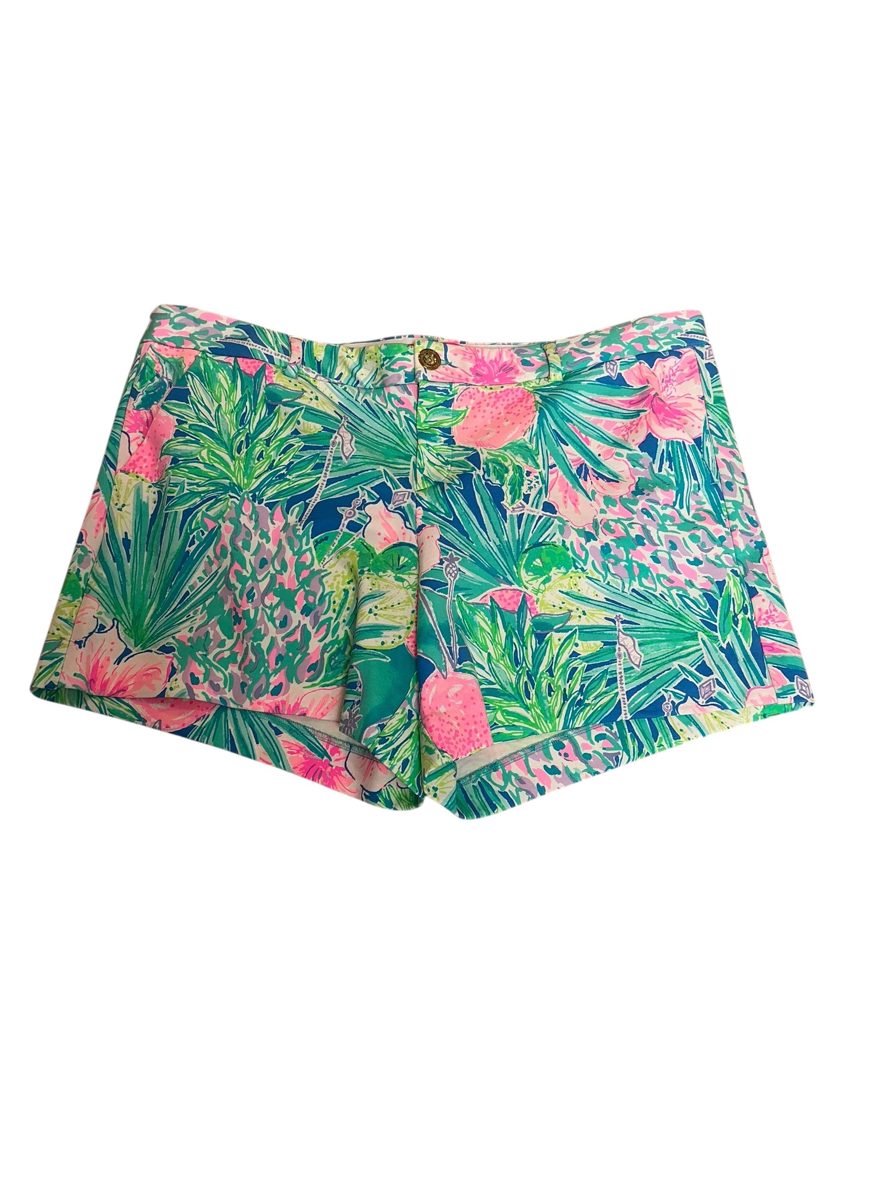 Lilly Pulitzer NWT Callahan Knit Short Multi Swizzle In - Size 16