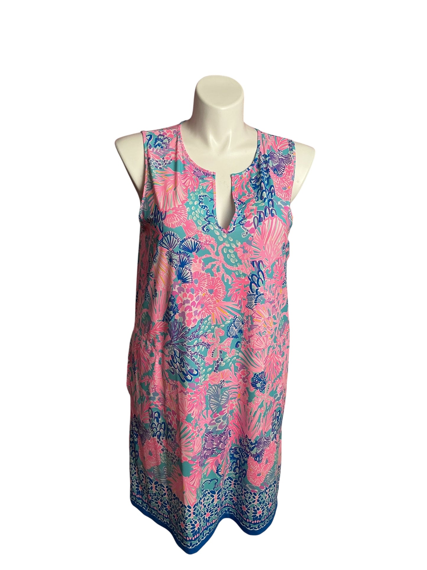 Lilly Pulitzer- Johana Swim Cover-Up Multi Splendor In The Sand Size XL