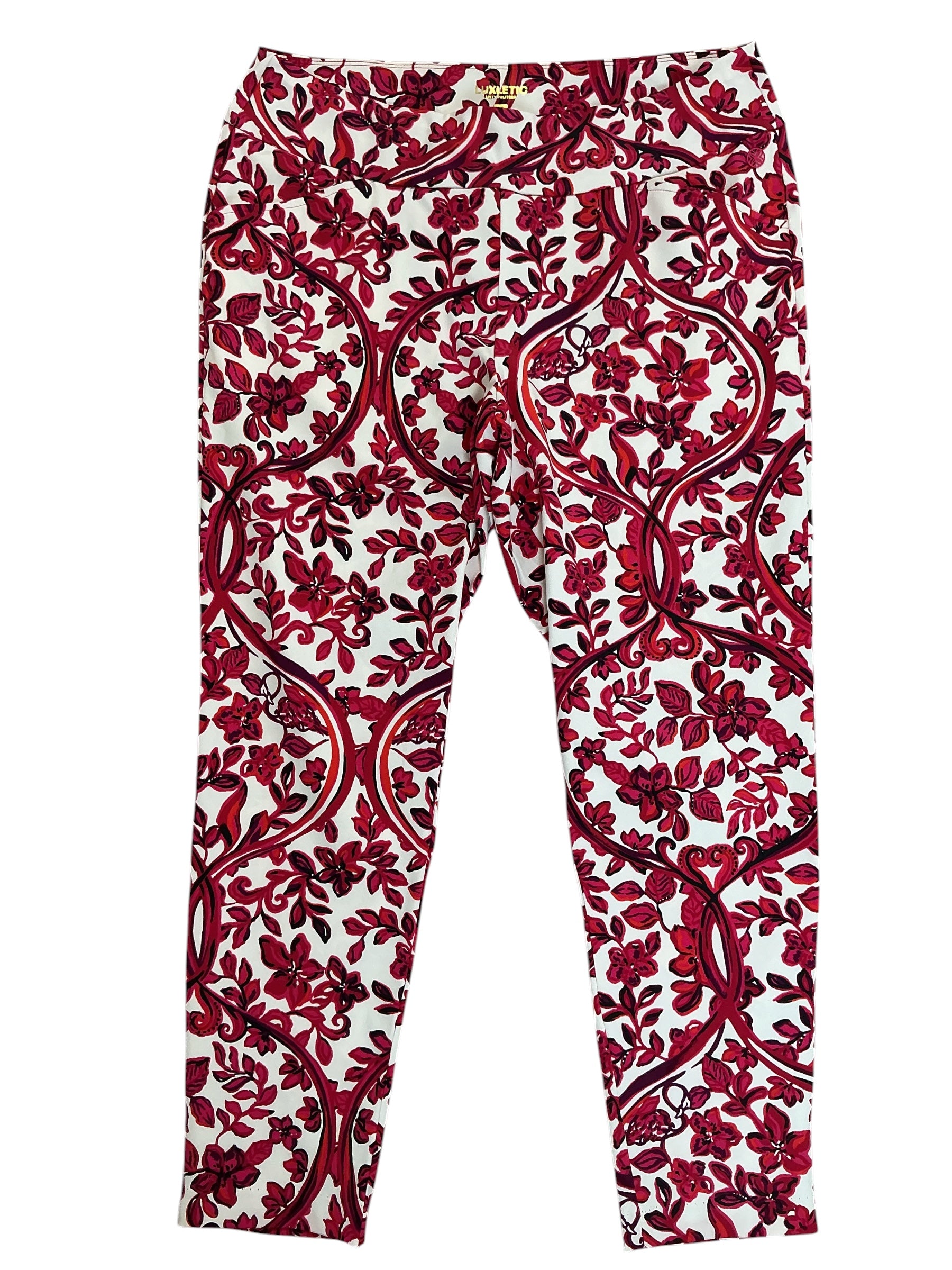 Lilly Pulitzer UPF 50+ Luxletic Corso Pants Coconut Slice Of Paradise - Size 16