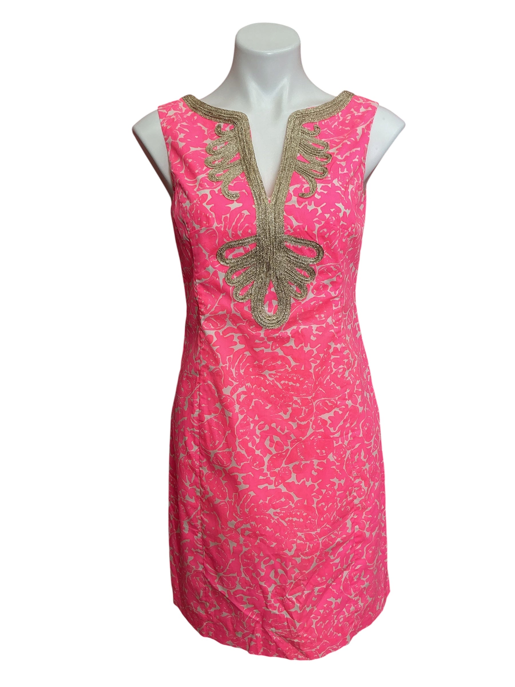 Lilly Pulitzer Janice Shift Dress Hotty Pink - Size 8