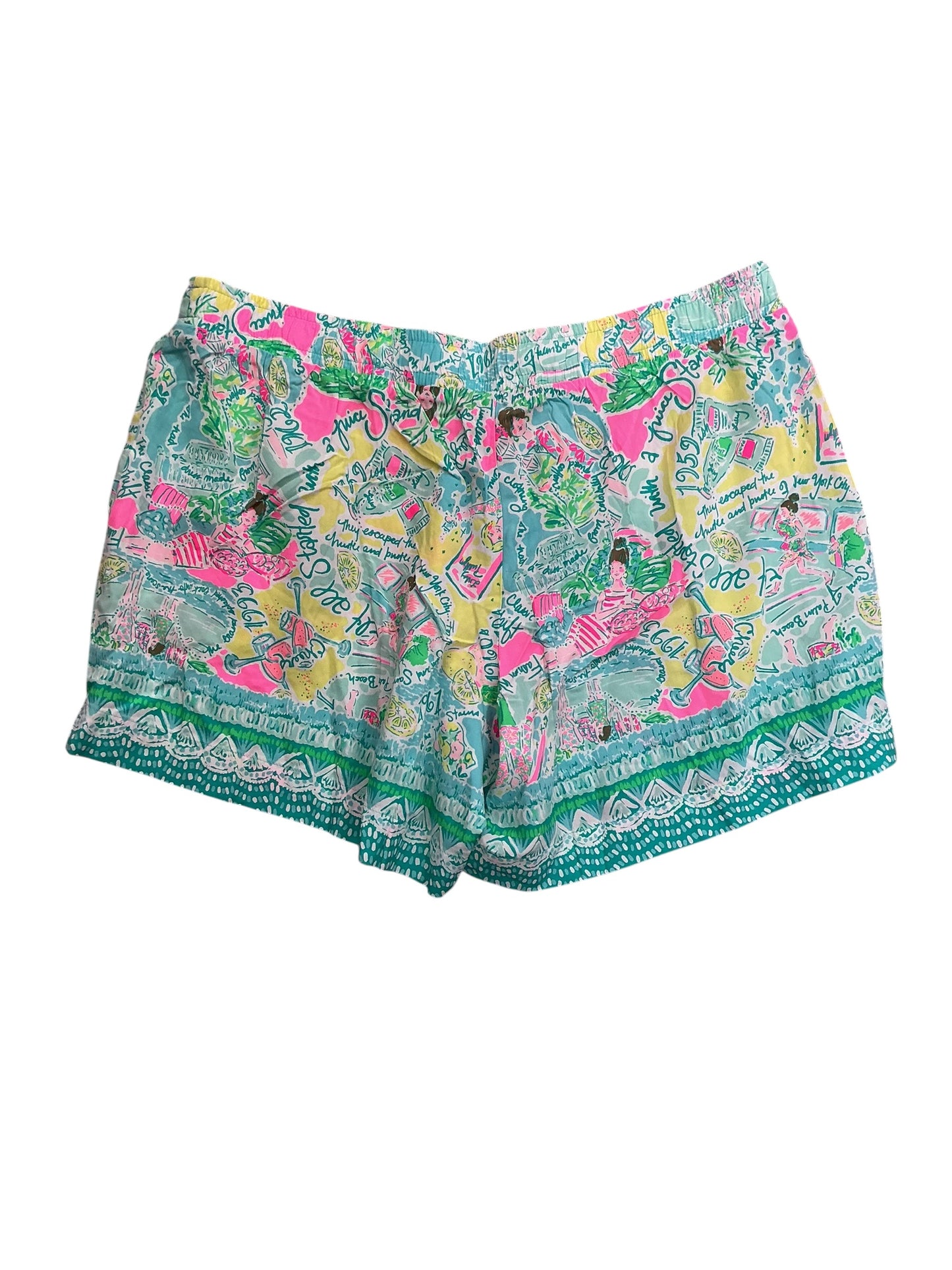 Lilly Pulitzer Katia Shorts Multi Pop Up In The Beginning - Size M