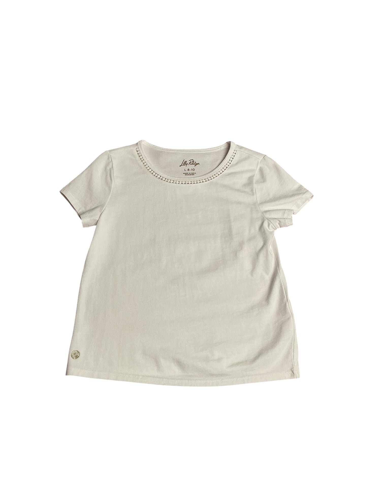 Lilly Pulitzer- NWT Mini Clairmont Top Resort White Size L(8-10)