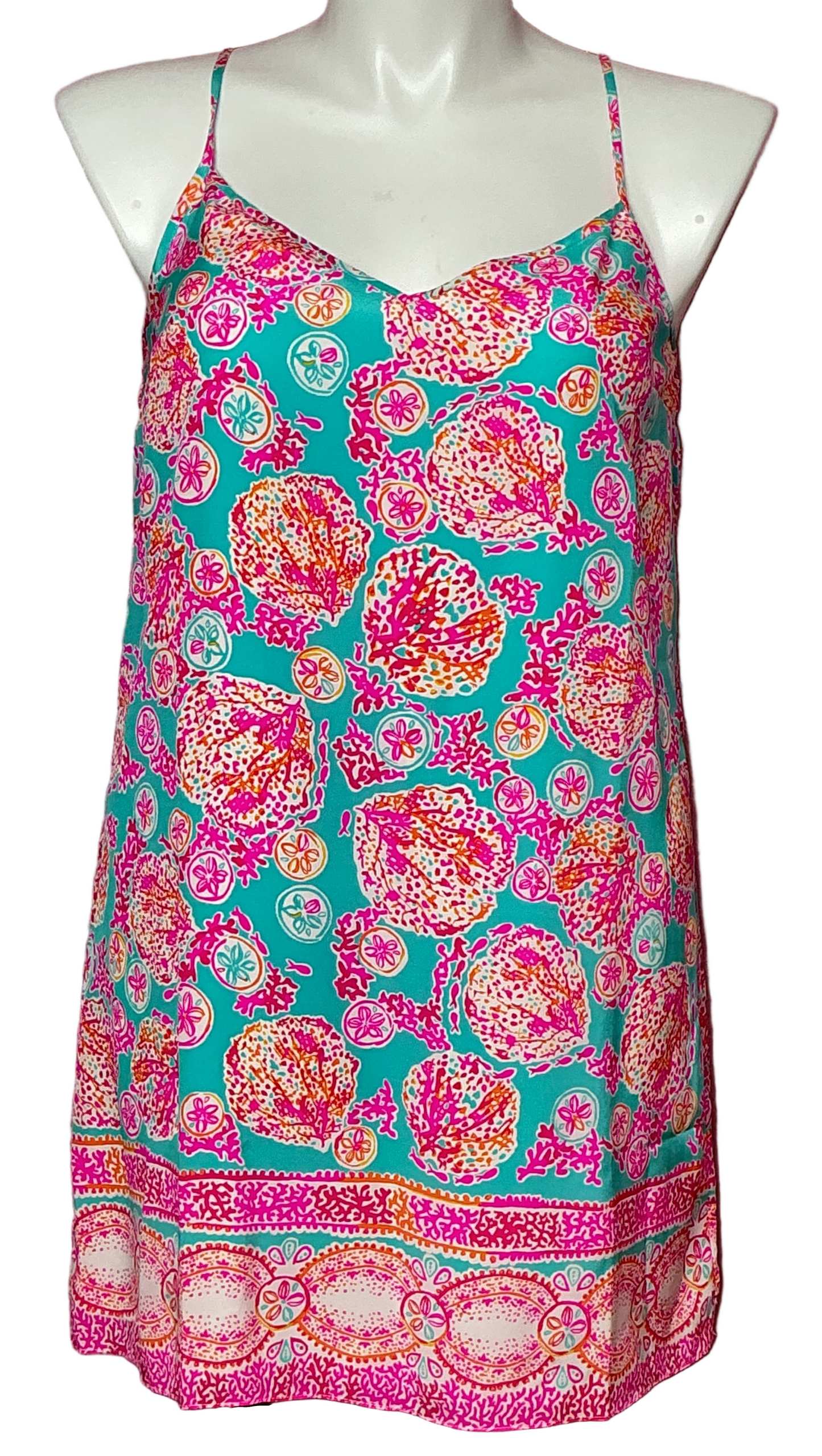 Lilly Pulitzer NWT - Dusk Dress - Sea Blue Coral Cove Engineered Duster - Size L