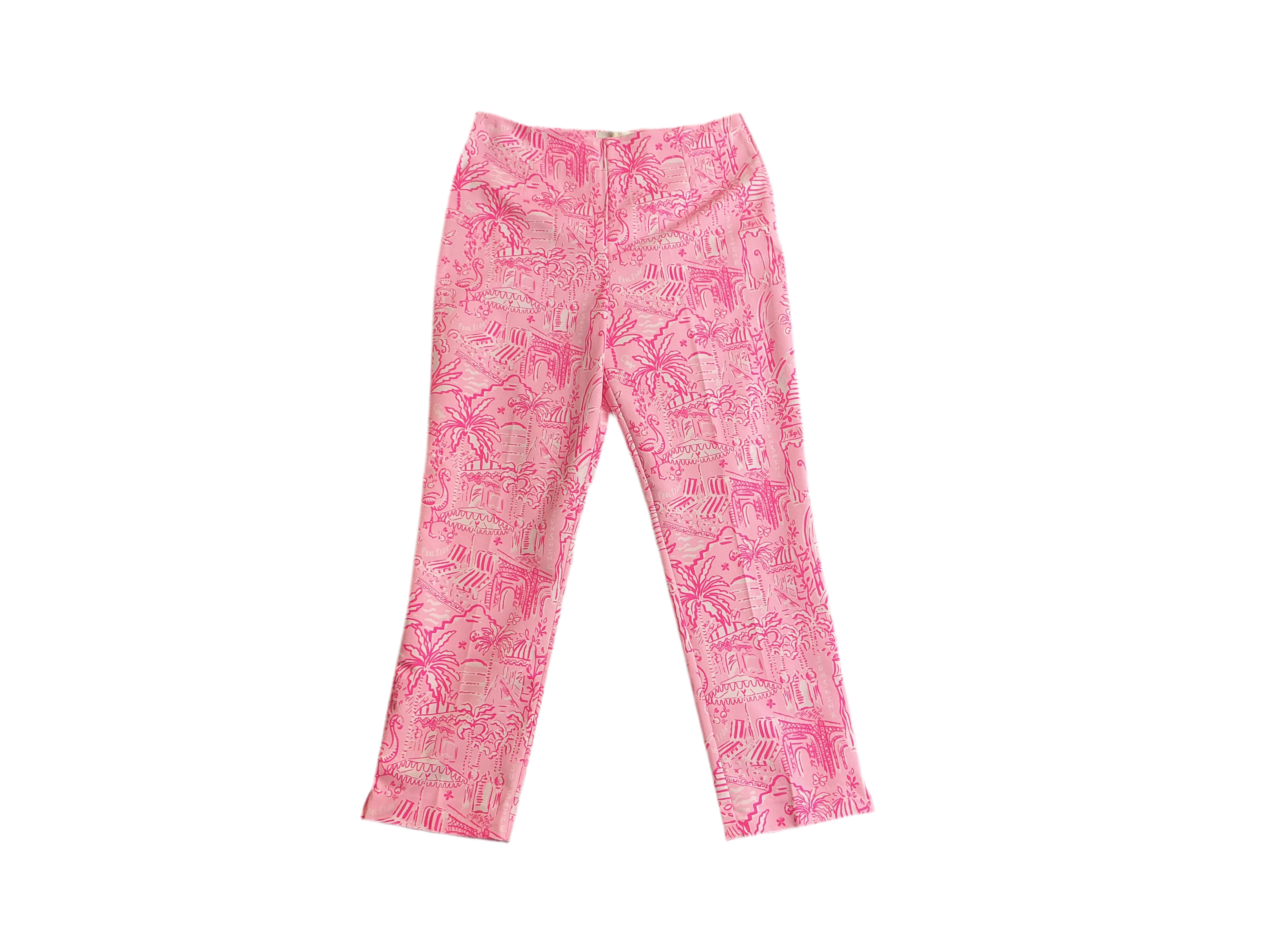 Lilly Pulitzer  NWT - Nancee Crop Pant - Conch Shell Pink Penny Playground - Size 10