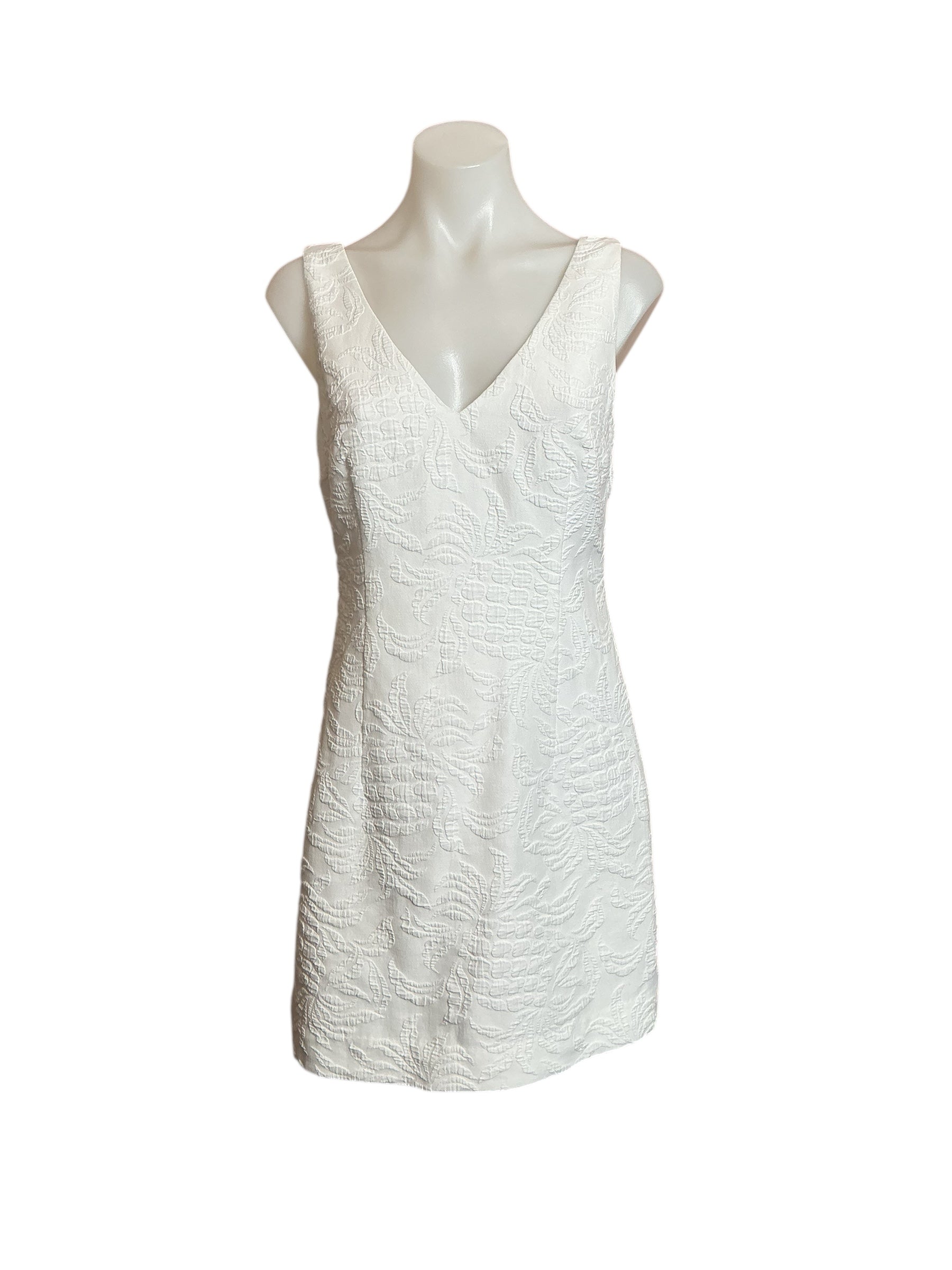 Lilly Pulitzer  Madden Dress - Resort White Pineapple Jacquard - Size 4