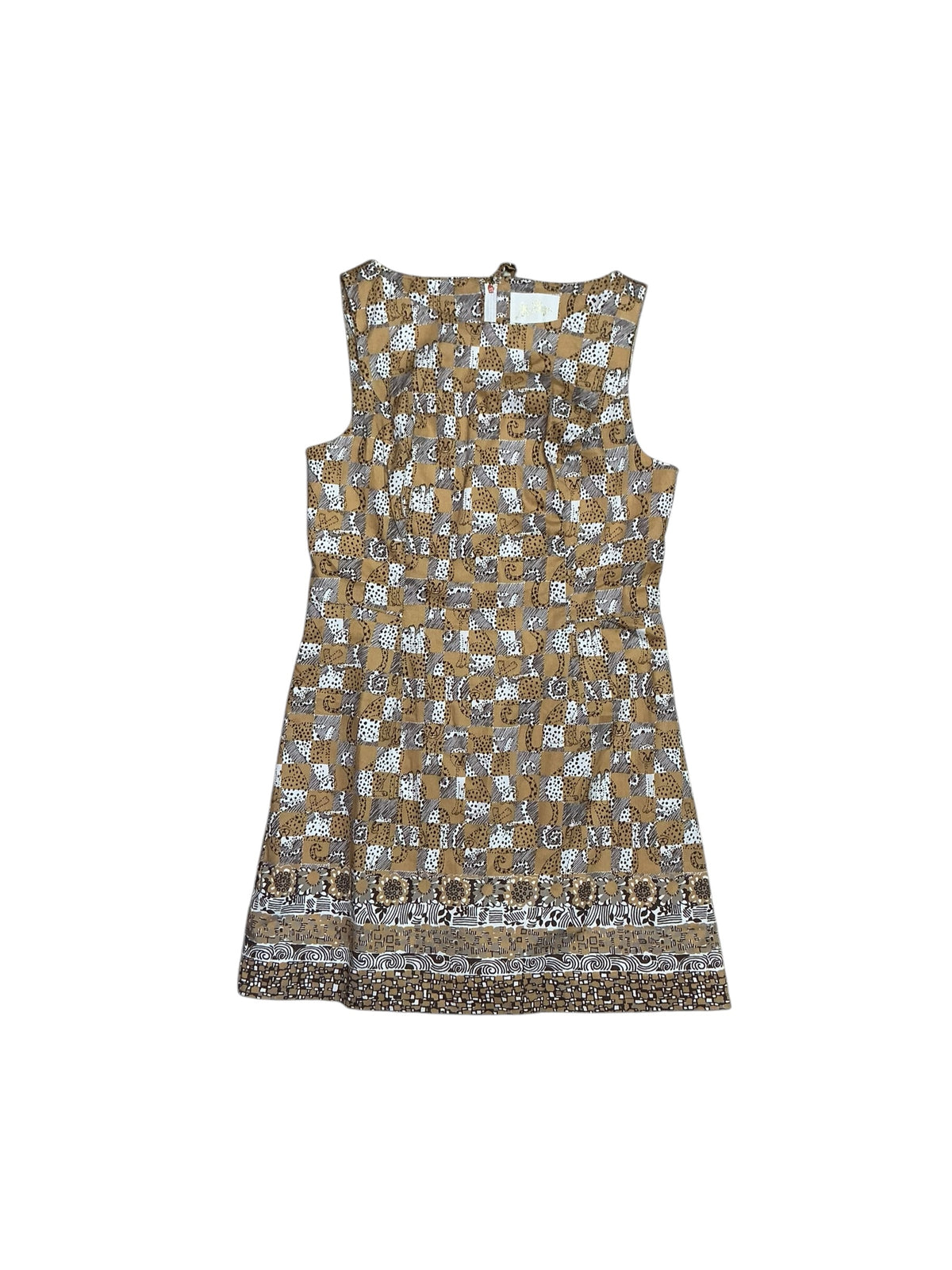 Lilly Pulitzer NWT Oriana Shift Romper Iced Latte Lil Cheetah Checks Engineerd - Size 4