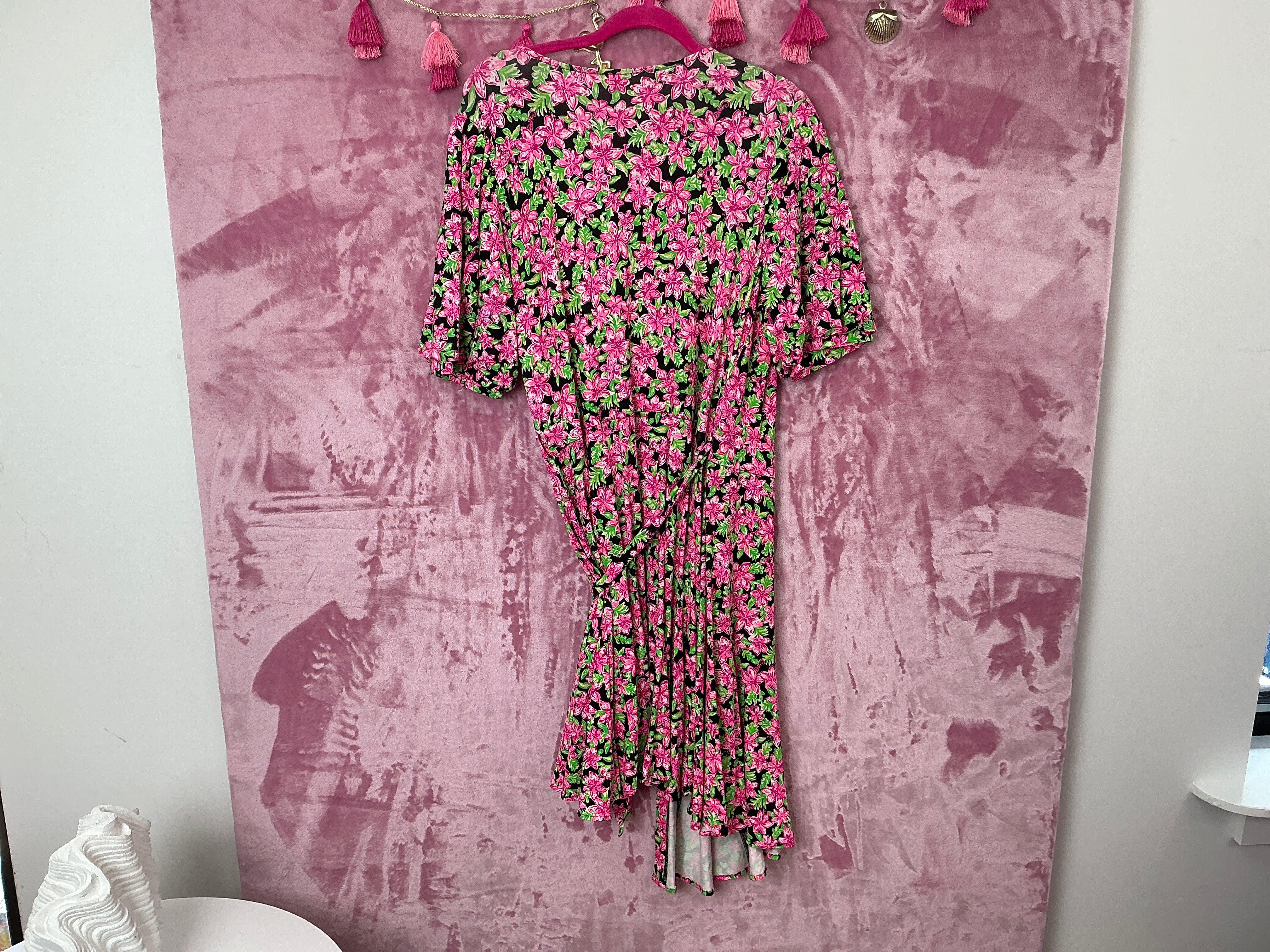 Lilly Pulitzer Dress NWT - Kessler Wrap Dress - Onyx - Lil Lilly - Size XL