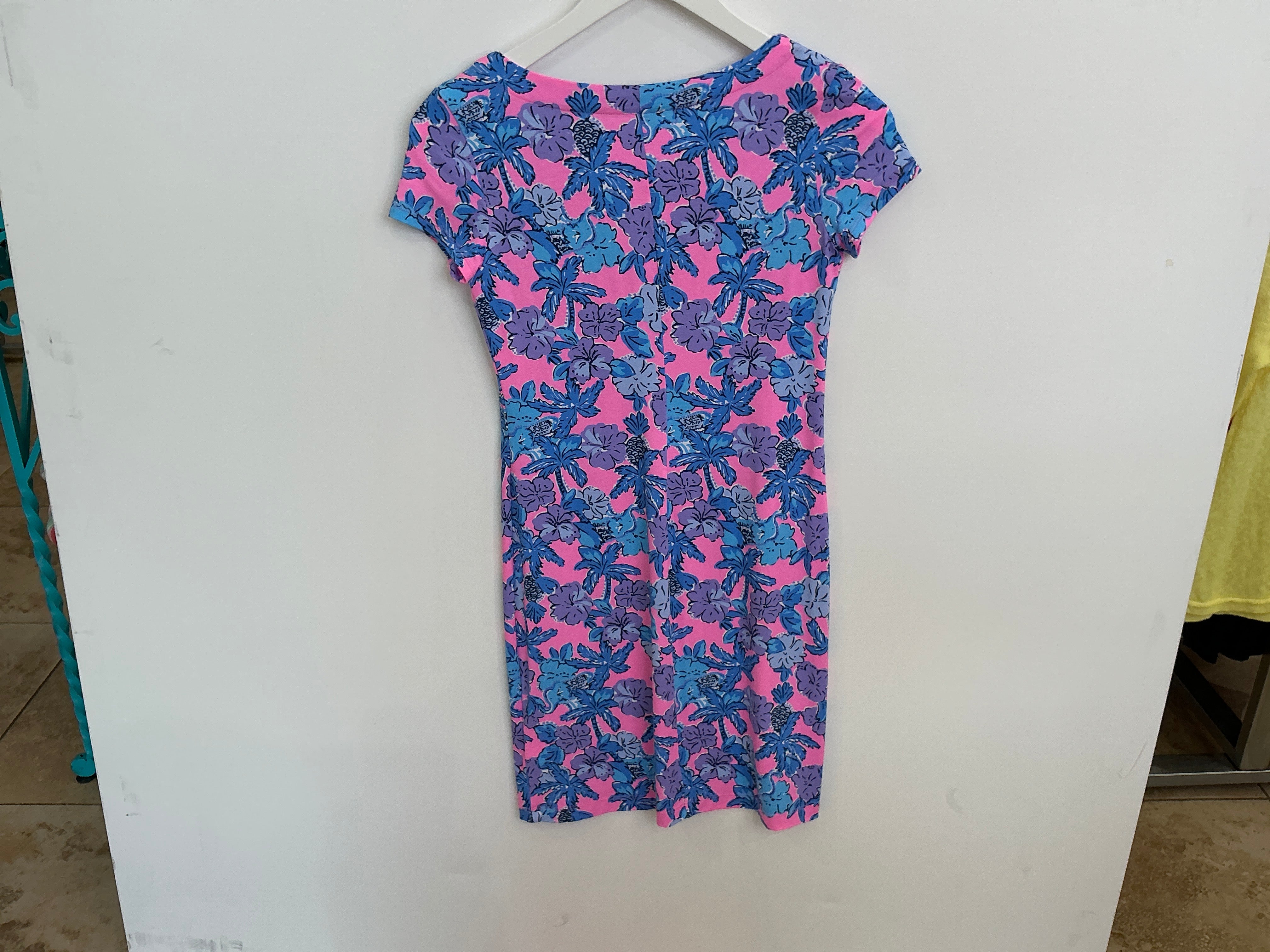 LILLY PULITZER SOLEIL PINK PALM PARADISE UPF 50+ SOPHILETTA DRESS Size XXS