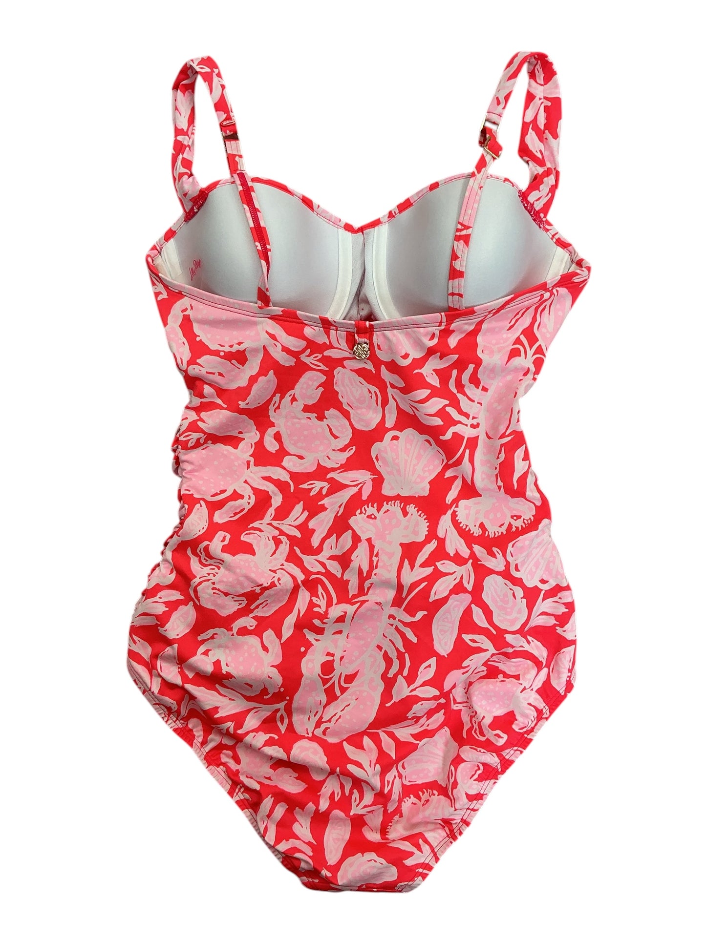 Lilly Pulitzer NWT Solaria One-Piece Swimsuit Cane Coral Crab Collab - Size 8