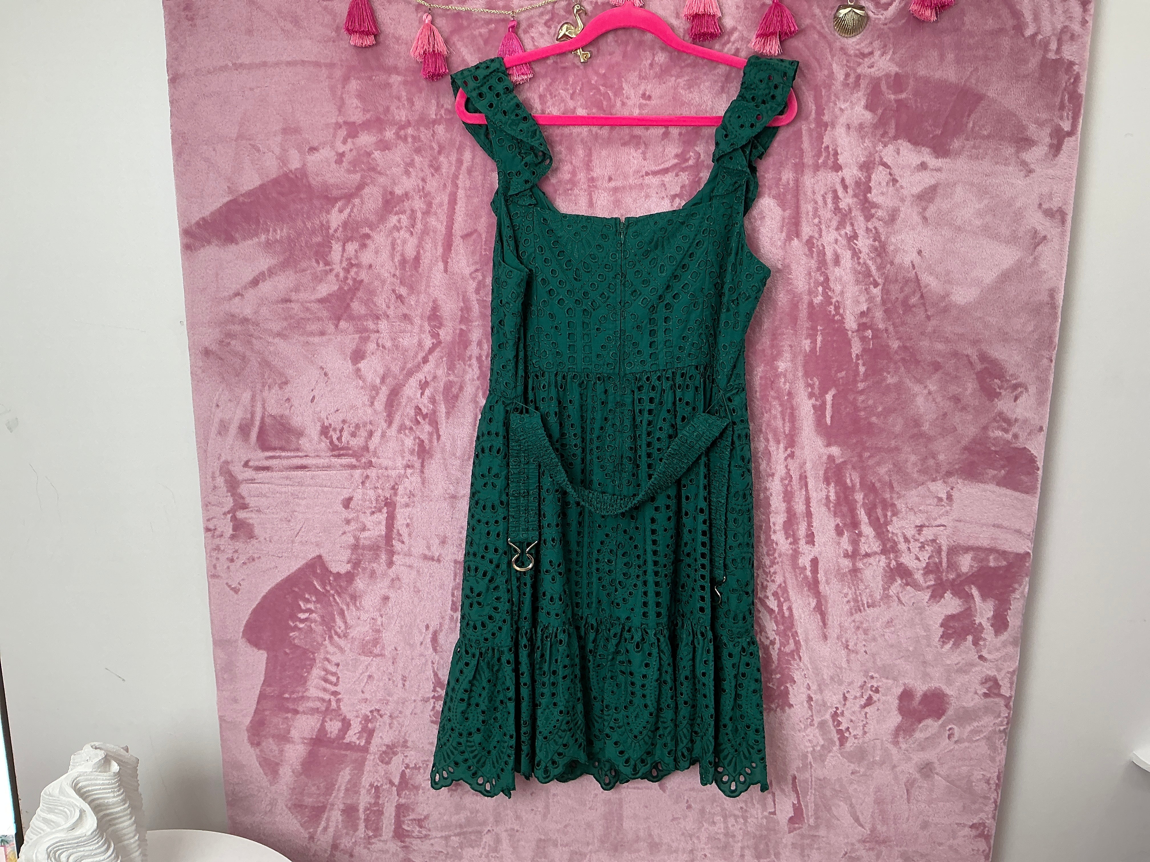 Lilly Pulitzer Dress NWT - Lexalyn Eyelet Dress - Hosta Green - Moroccan Eyelet - Size 16