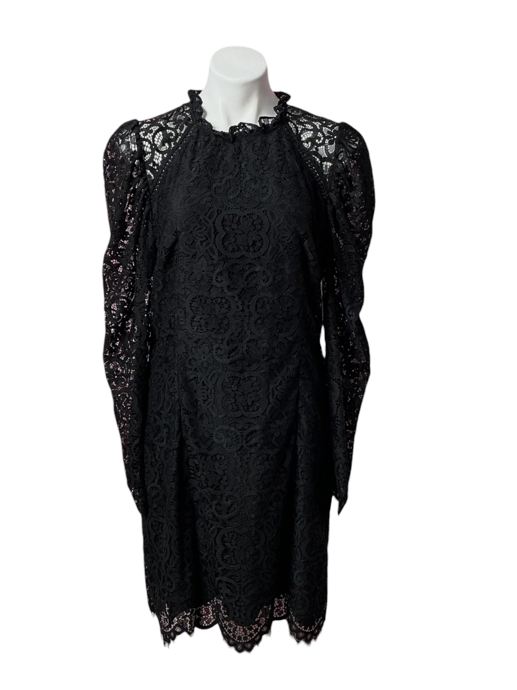 Lilly Pulitzer Averi Lace Dress Onyx Two Tone Carnival Lace - Size 12