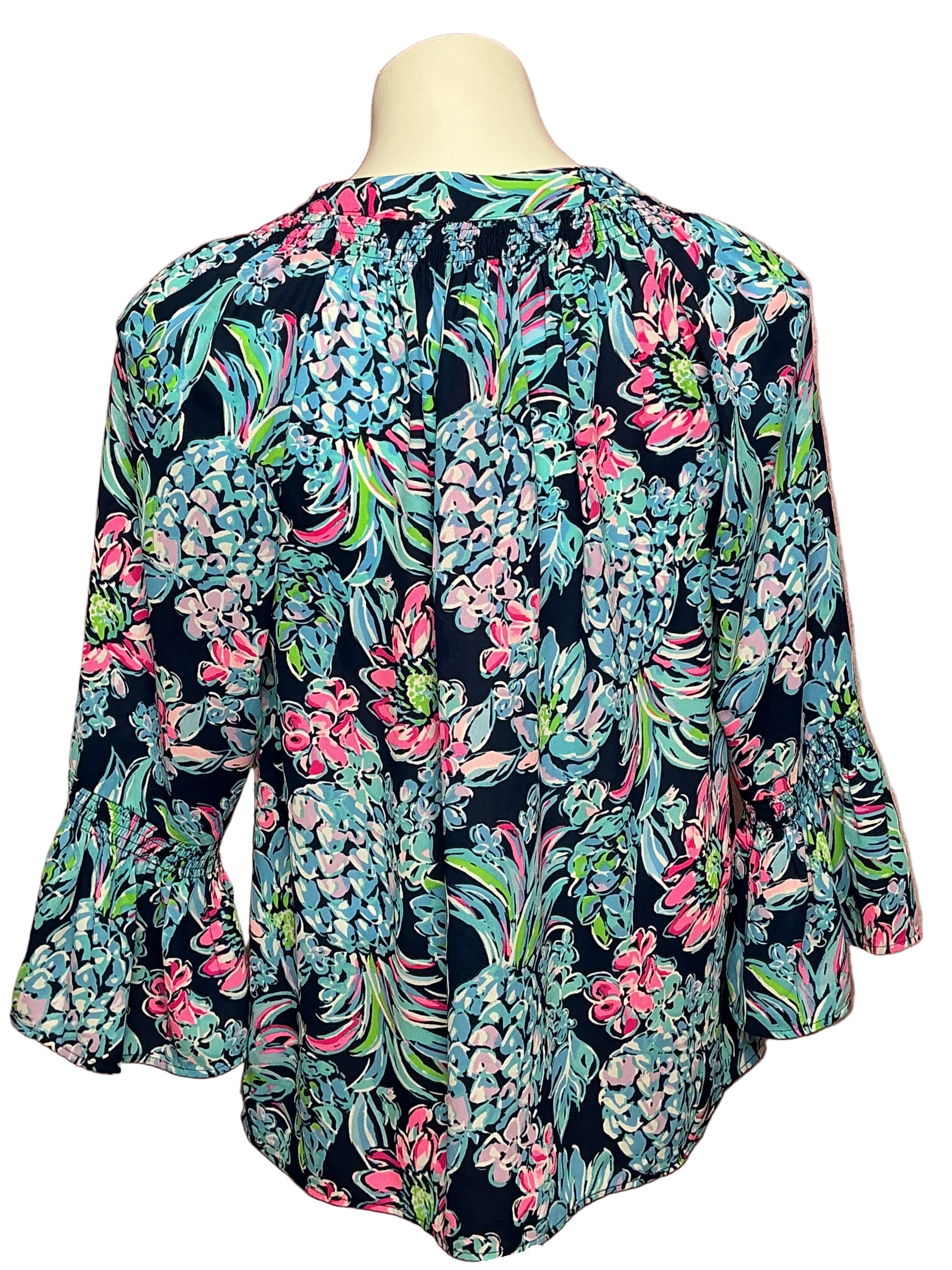 Lilly Pulitzer NWT - Dakota Top - High Tide NA Pineapple Paradise- Size S