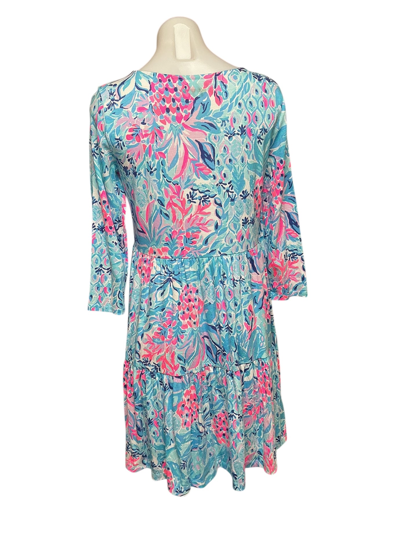 Lilly Pulitzer Geanna Dress - Zanzibar Blue Party Princess - Size S