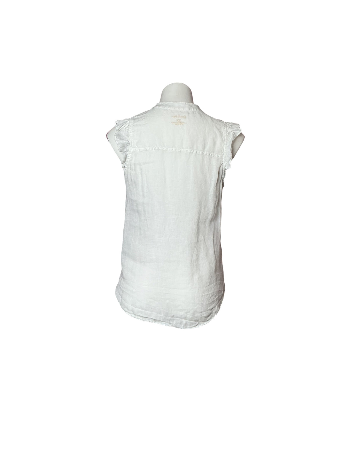 Lilly Pulitzer Briette Linen Button Down Top Resort White - Size XS