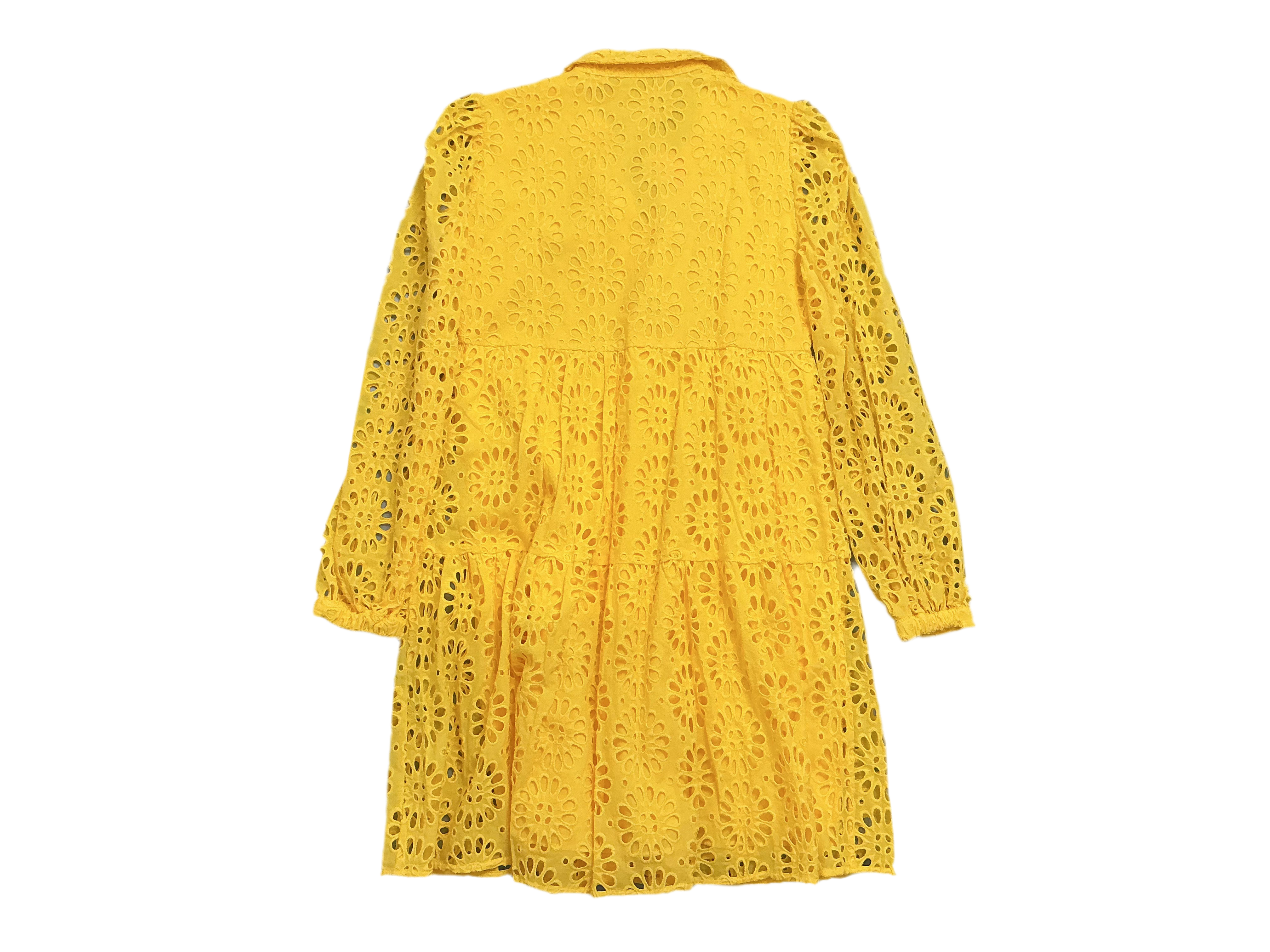 Lilly Pulitzer NWT - Kenna Dress - Resort Yellow Oversized Pinwheel Eyelet - Size 2