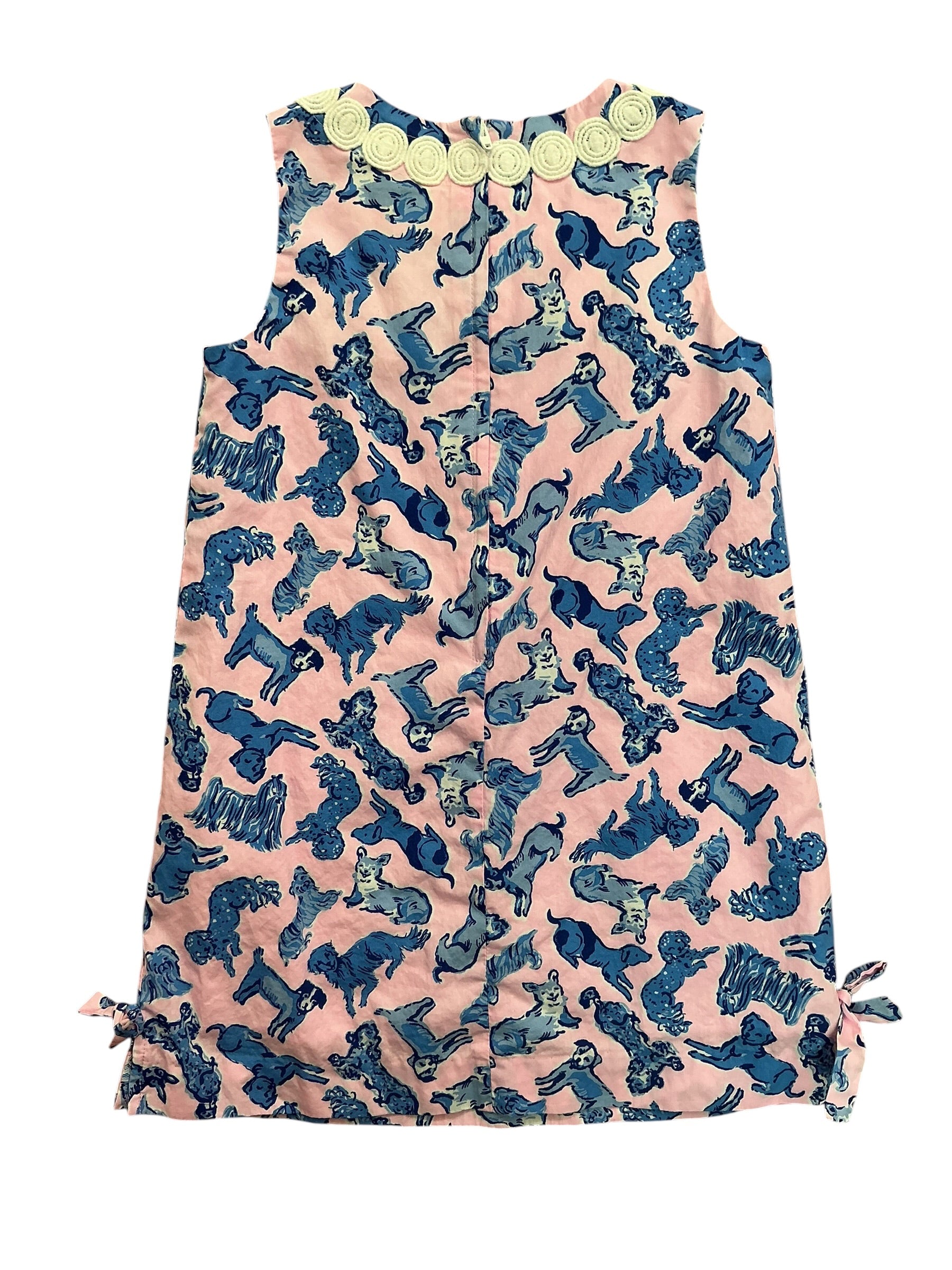 Lilly Pulitzer Kids Girls Little Lilly Classic Shift Dress Zanzibar Blue Ruff Night - Size 6