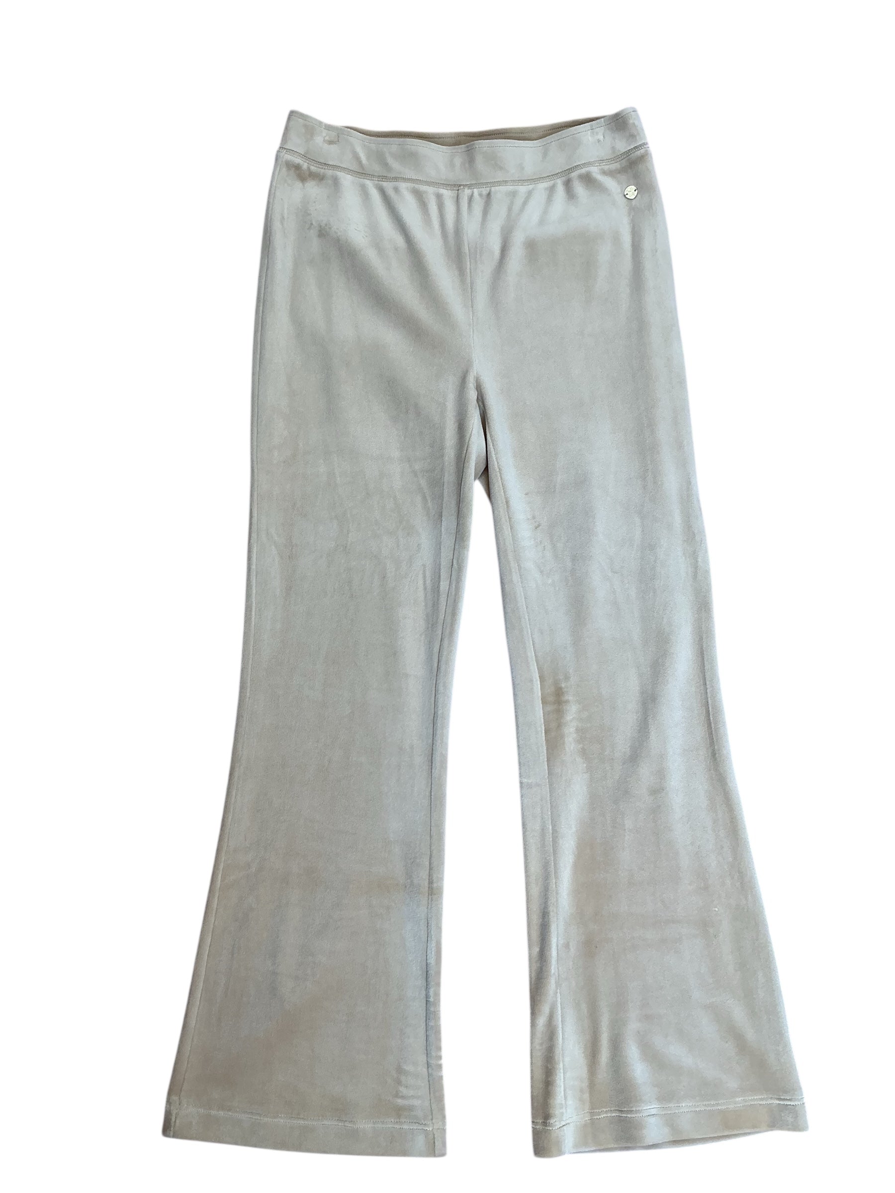 Lilly Pulitzer Dorsey Velour Pants Sand Bar - Size S