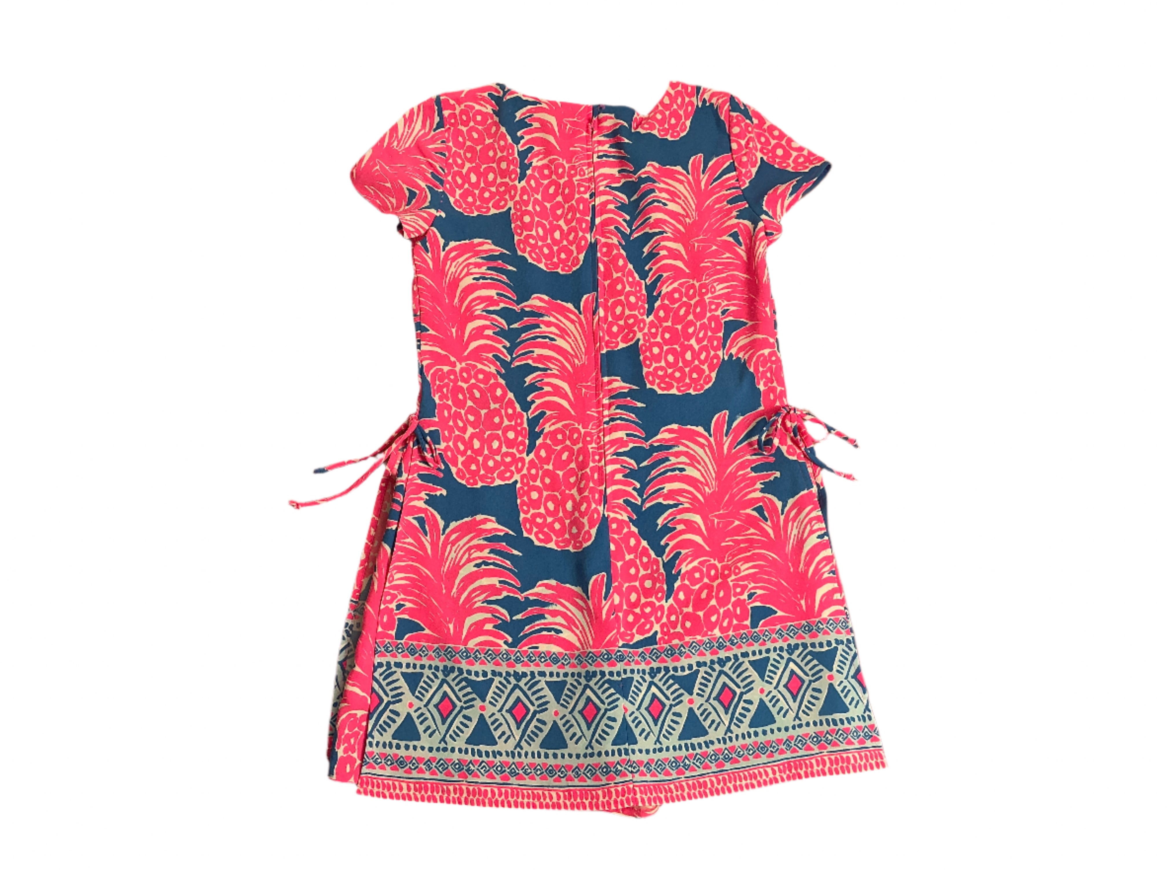Lilly Pulitzer Blanca Romper - Blue Haven Little Flamenco Pineapple - Size 0