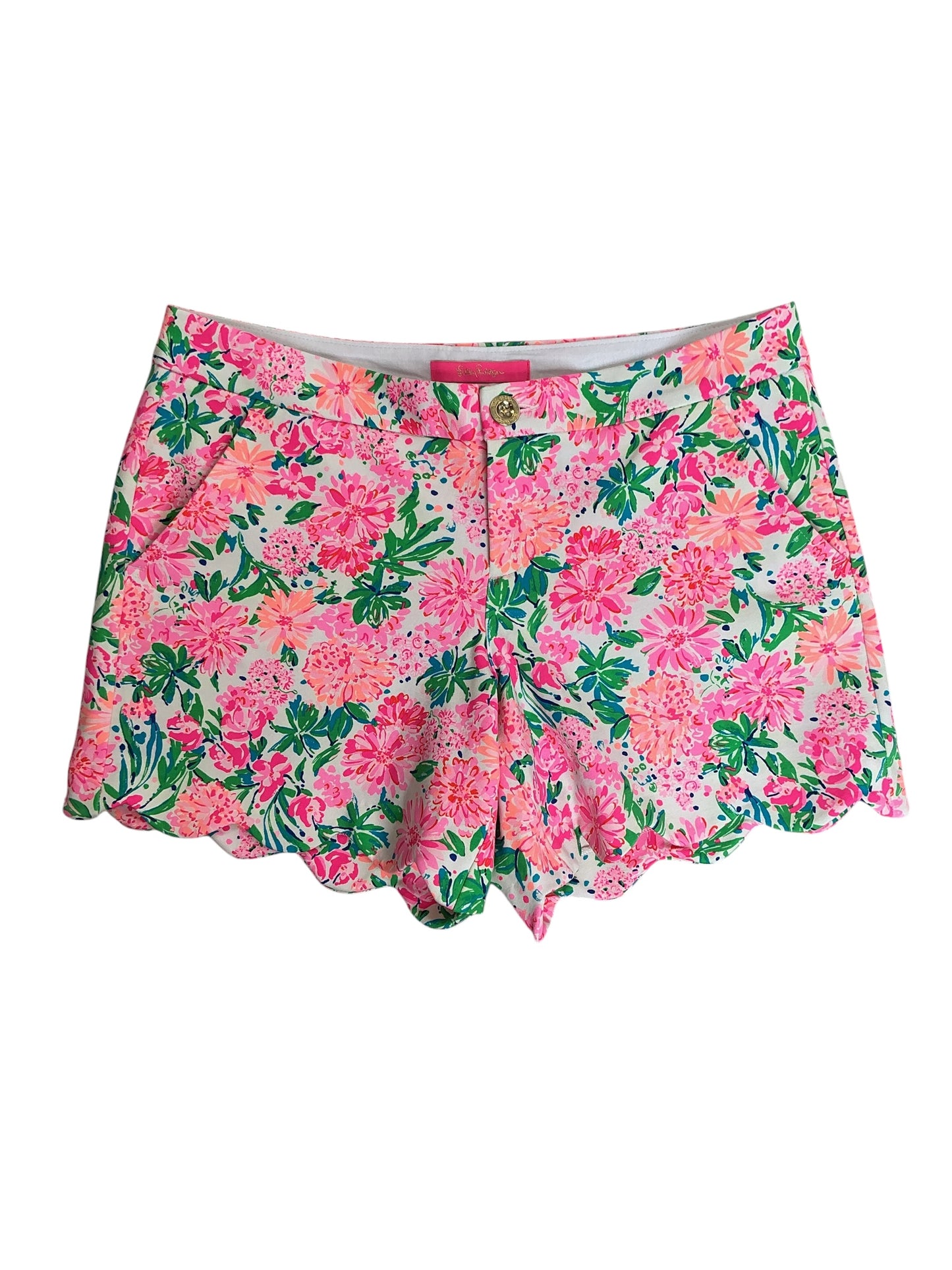 Lilly Pulitzer NWT Buttercup Knit Shorts Resort White That’s What I Herd - Size 8
