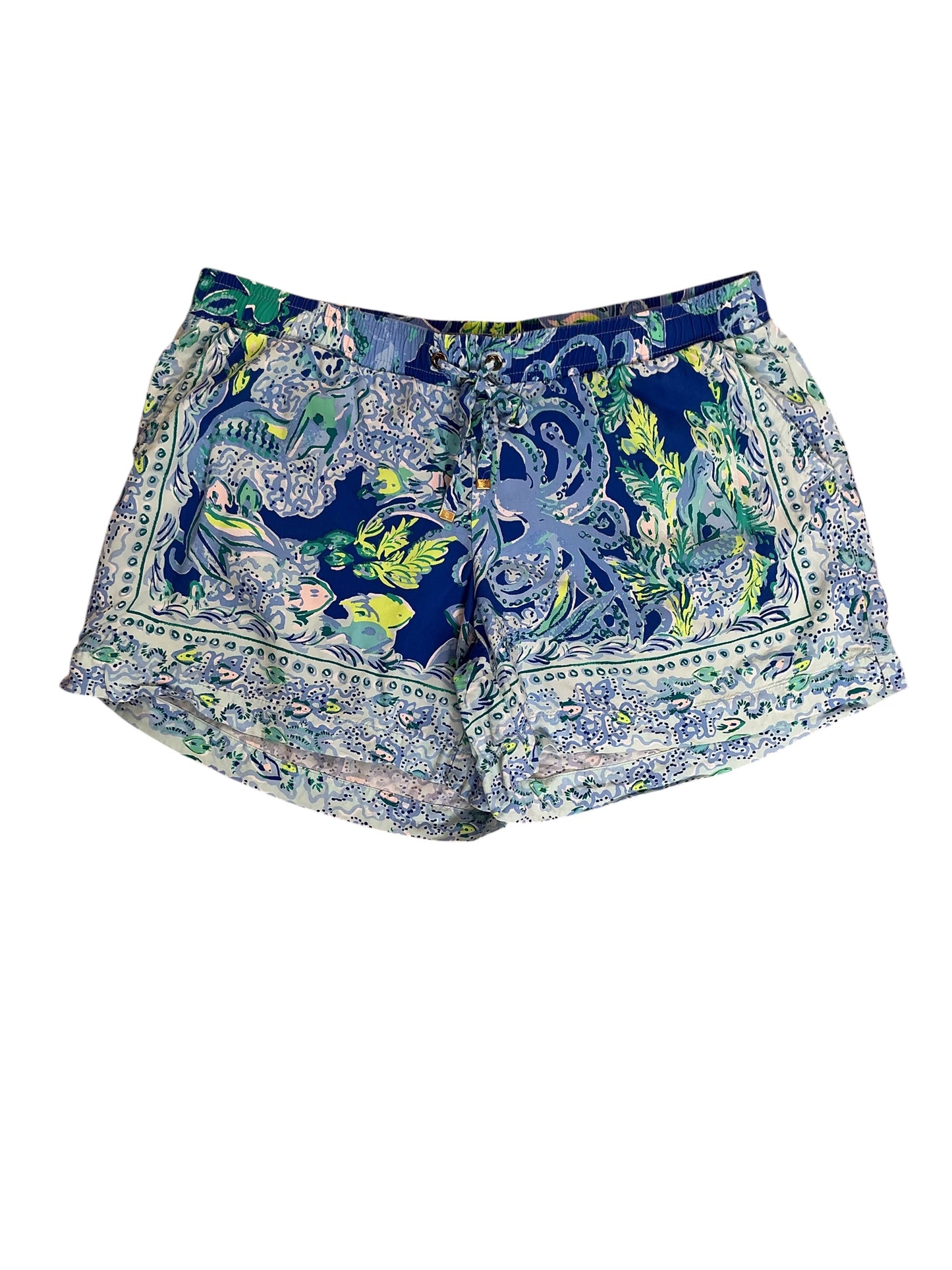 Lilly Pulitzer Katia Shorts Blue Current Engineered - Size M