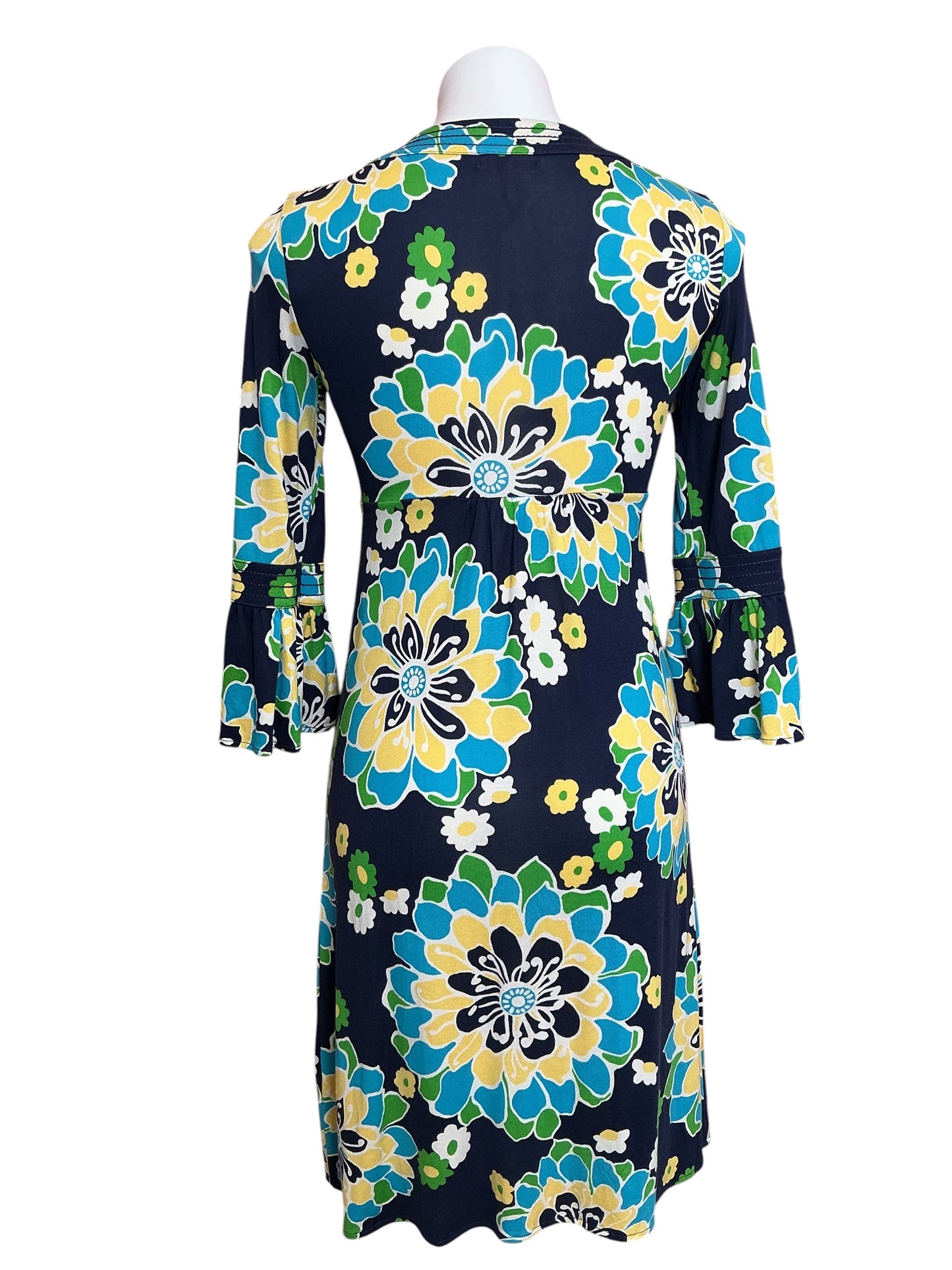 Lilly Pulitzer Twyla Dress High Tide Navy Mod Floral - Size S