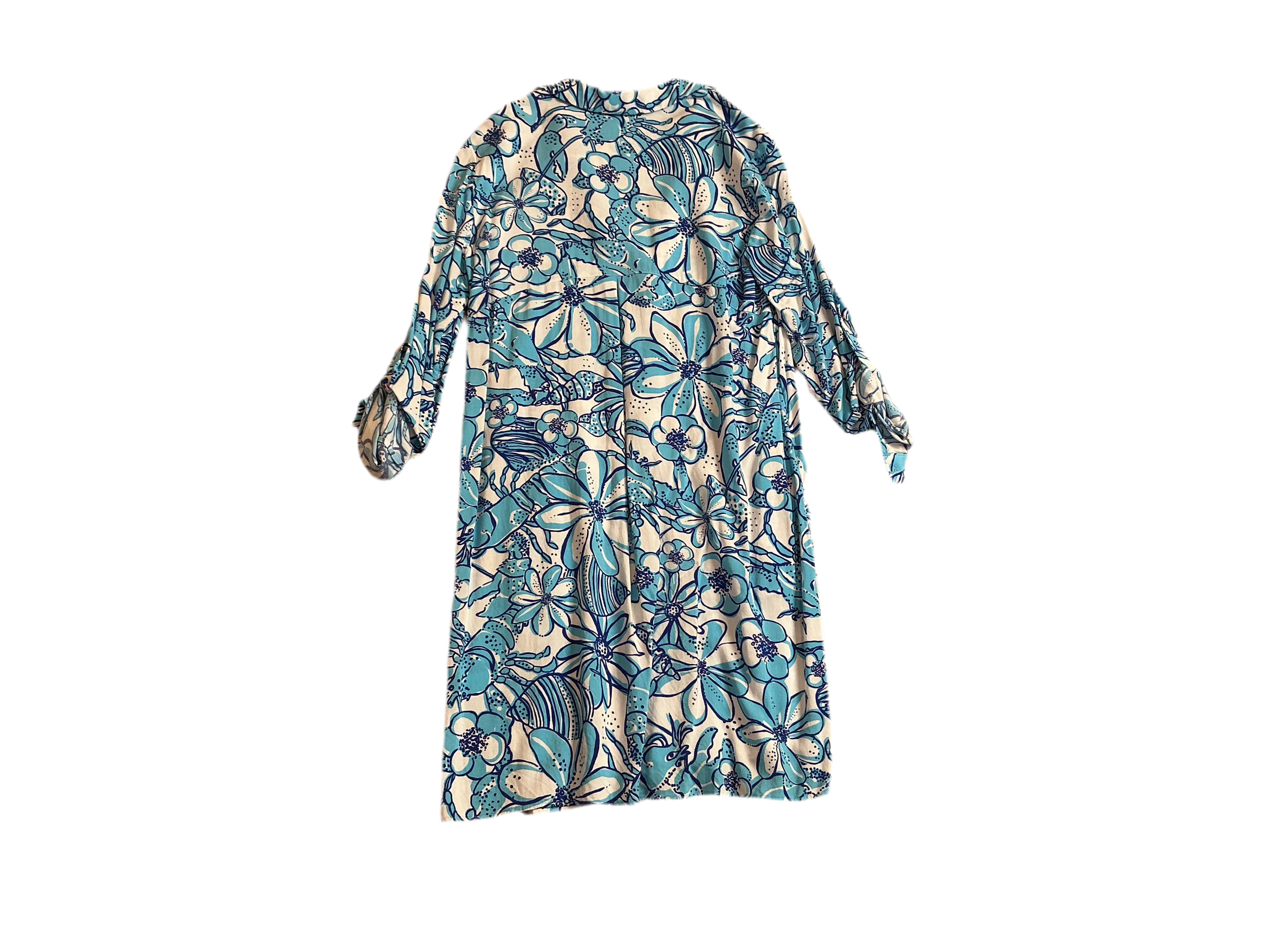 Lilly Pulitzer Lillith Tunic Dress Pop Up Coronado Crab - Size XS