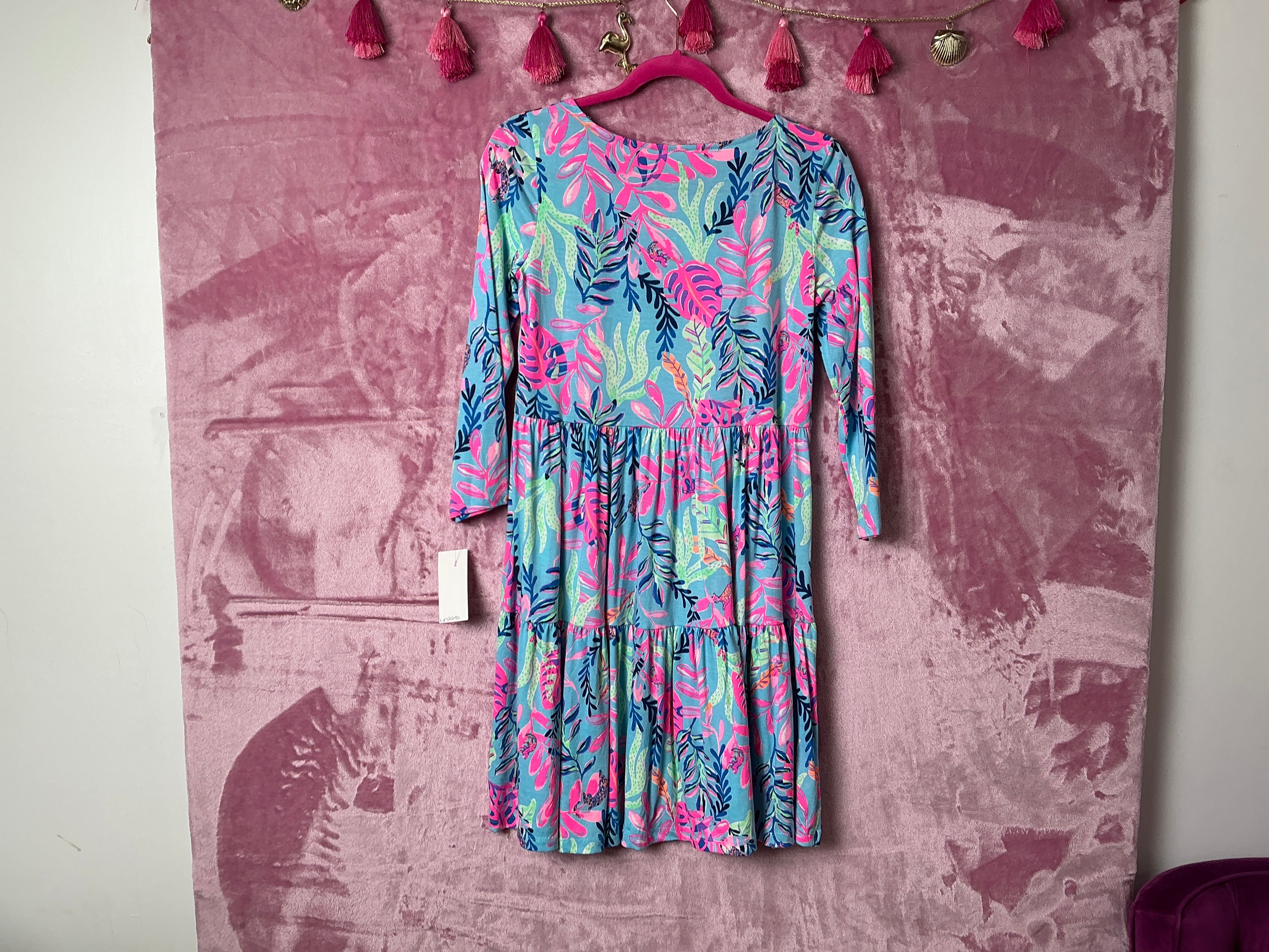 Lilly Pulitzer Geanna Swing Dress - Porto Blue You've Been Spotted - Size XS