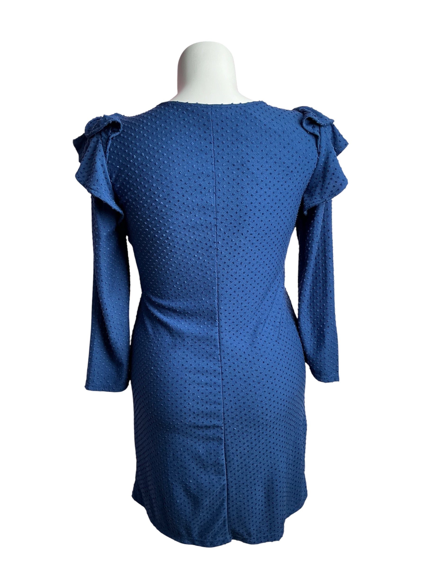 Lilly Pulitzer- NWT Pheby Dress Oyster Bay Navy Cozy Knit Swiss Dot Size L