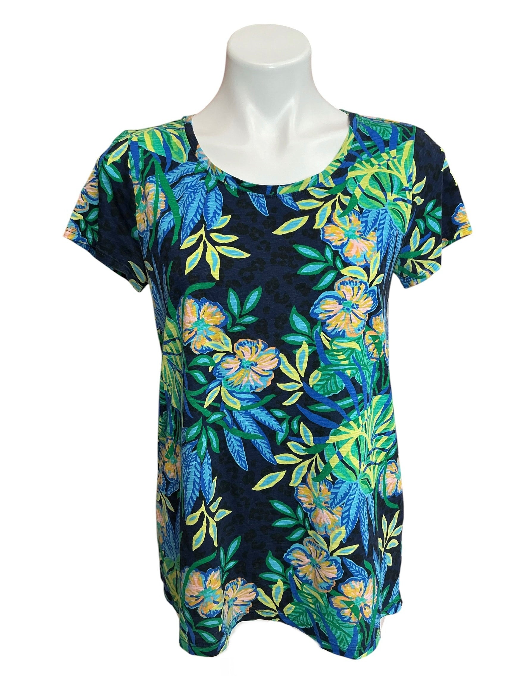 Lilly Pulitzer Etta Scoop Neck Top The Hottest Spot - Size M