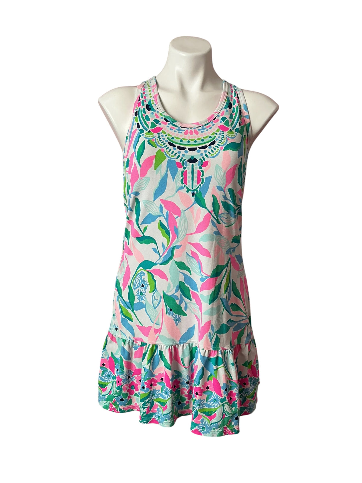 Lilly Pulitzer Luxletic Resort White Holding Court Dress - Size S