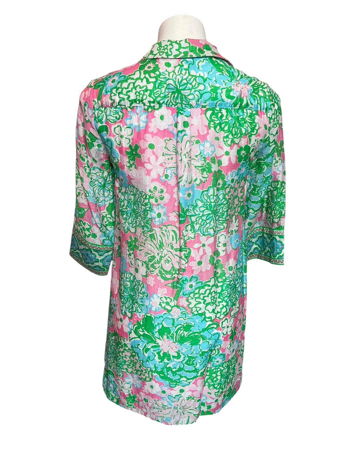 Lilly Pulitzer Daphnie Tunic Dress Plumes in Bloom - Size 00
