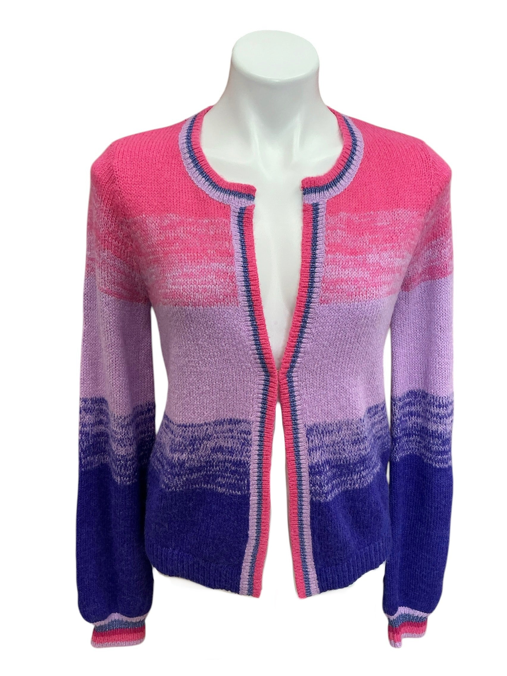 Lilly Pulitzer NWT Tessalyn Sweater Cabochon Purple Bohemian Marled Ombré - Size S