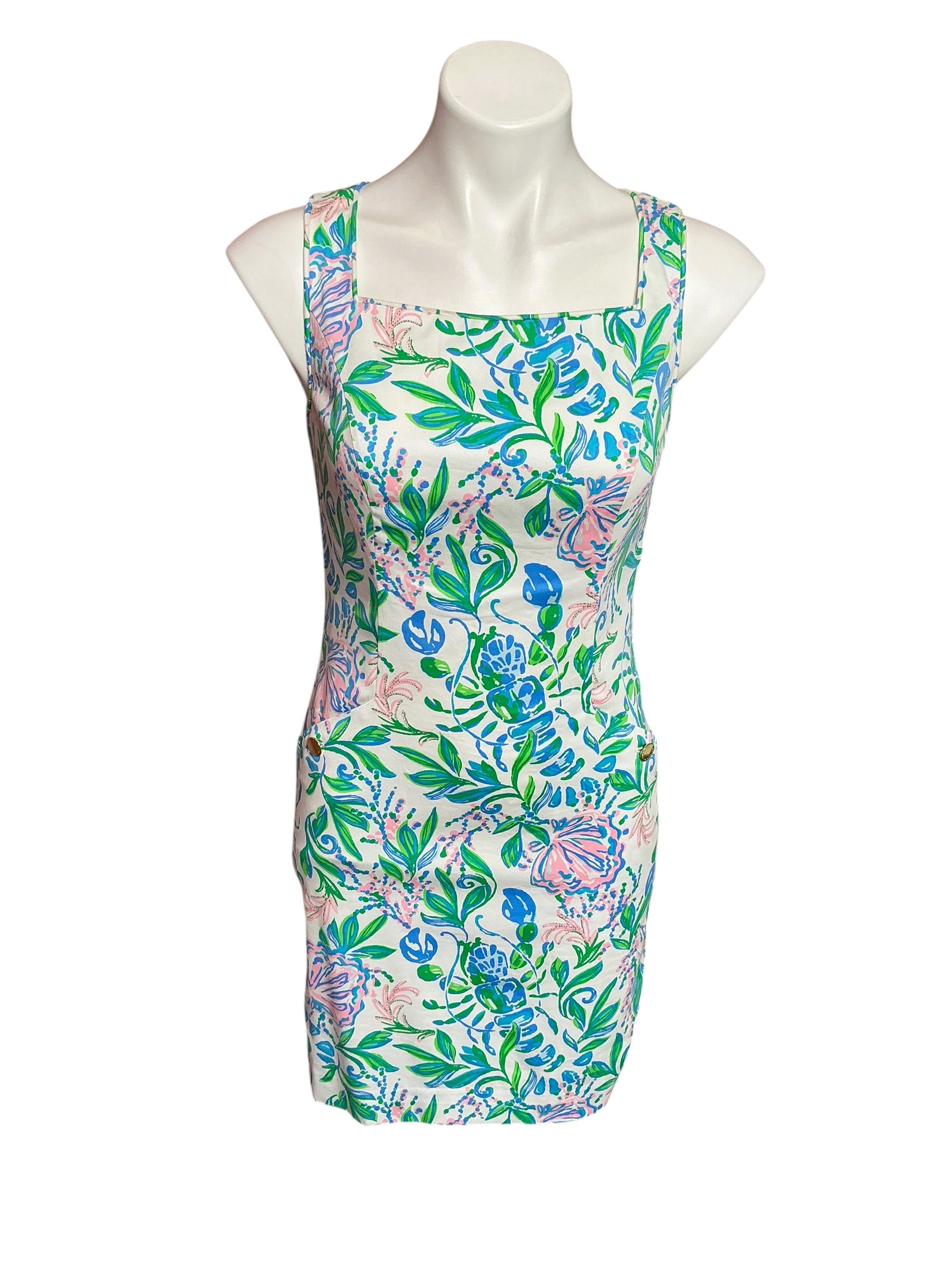 Lilly Pulitzer The Lilly Shift Dress Resort White Just A Pinch - Size 00