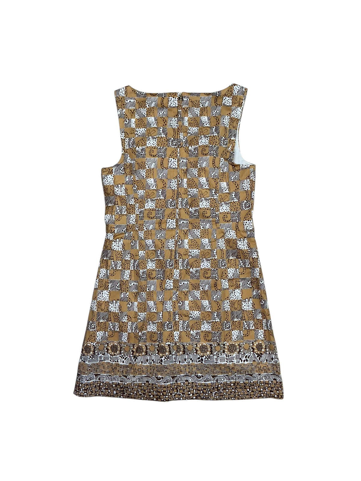 Lilly Pulitzer NWT Oriana Shift Romper Iced Latte Lil Cheetah Checks Engineerd - Size 4