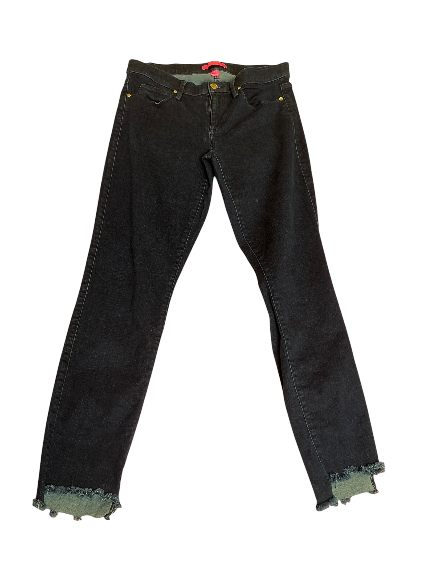 Lilly Pulitzer South Ocean Skinny Crop Jeans Deep Blue - Size 10