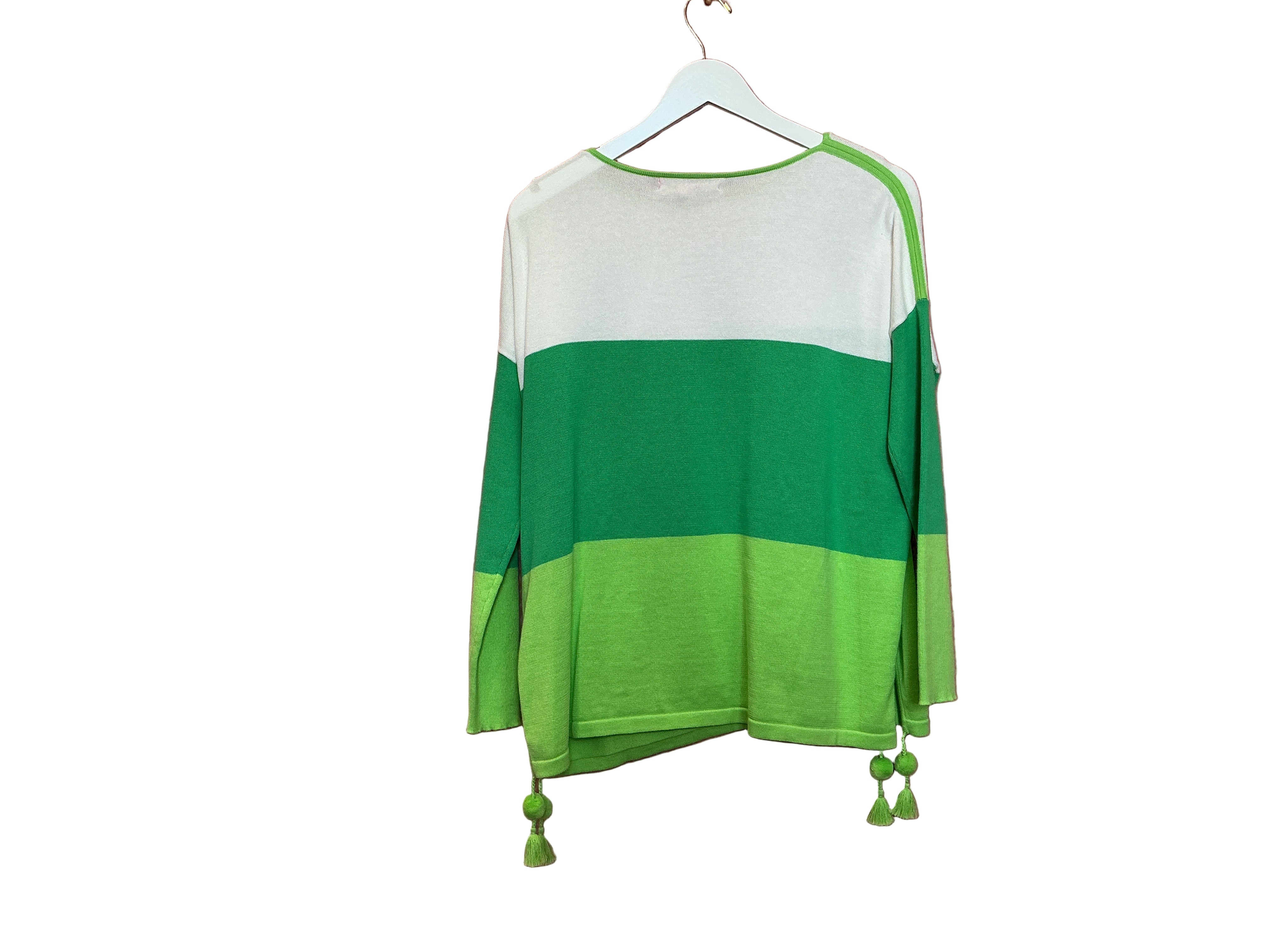 Lilly Pulitzer NWT Westwood Sweater Myrtle Green Tri Color Block - Size XS