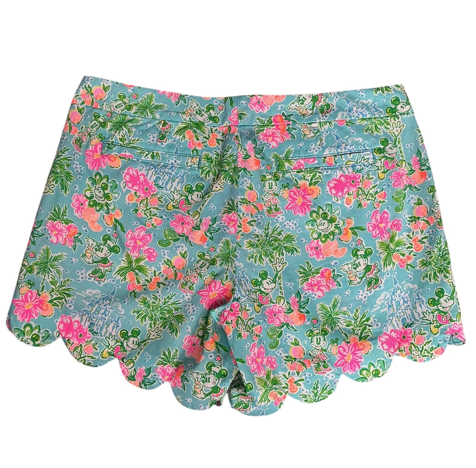 Lilly Pulitzer NWT Buttercup Short Blue Ibiza Lilly Loves Disney - Size 8