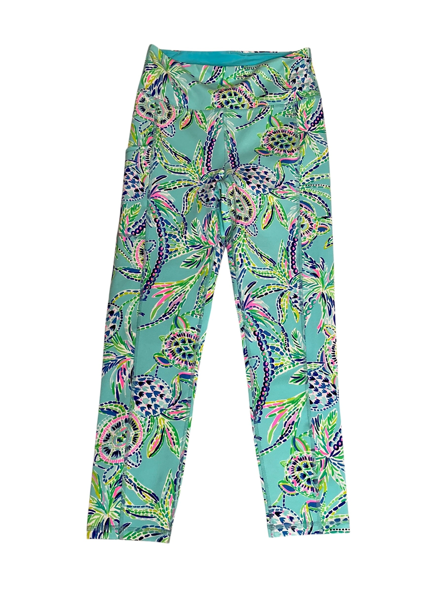 Lilly Pulitzer NWT Weekender High Rise Midi Bermuda Blue Turtle SZN - Size M