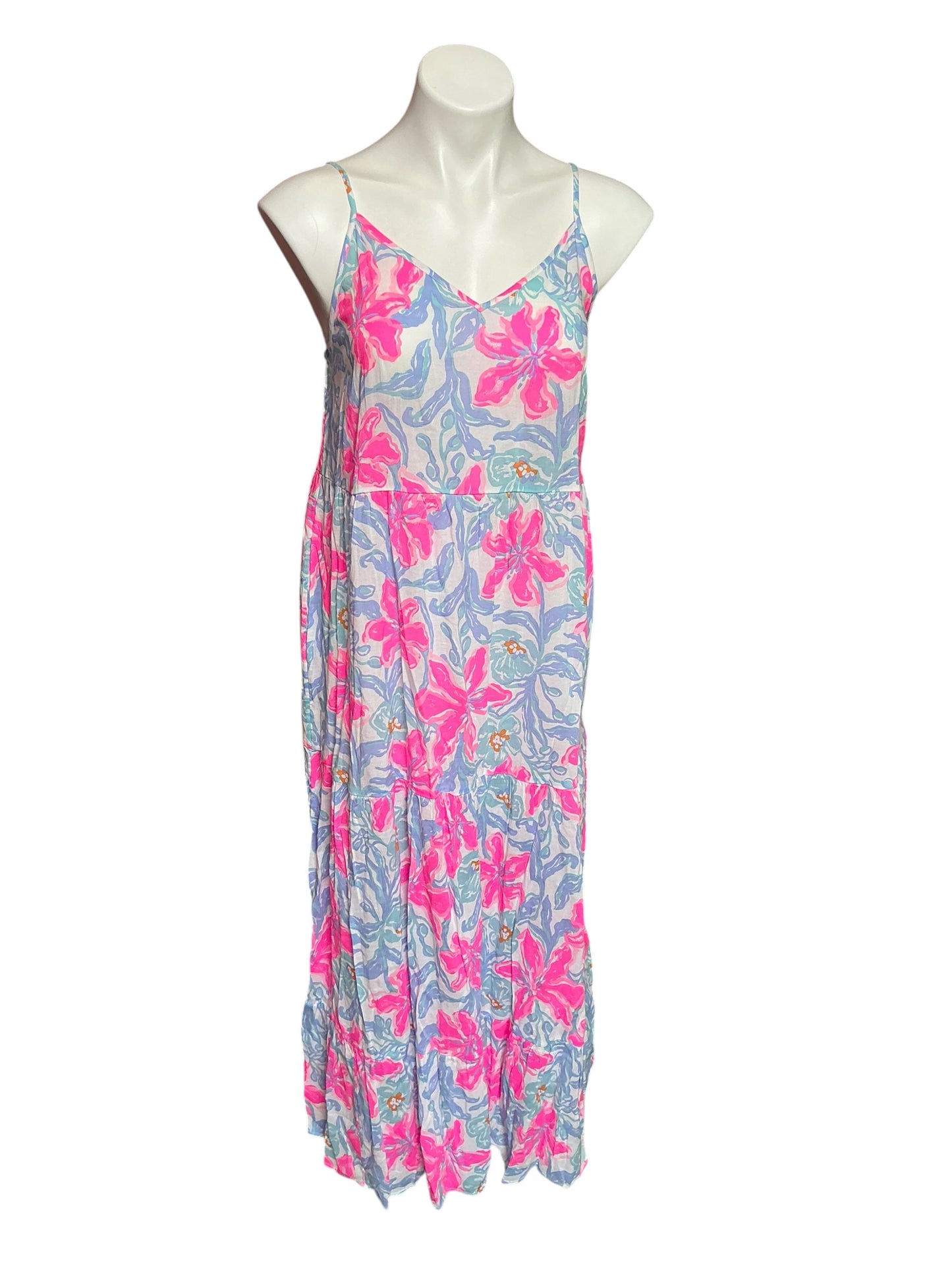 Lilly Pulitzer NWT Mazarine Maxi Dress Cover-Up Beachside Haven - Size S
