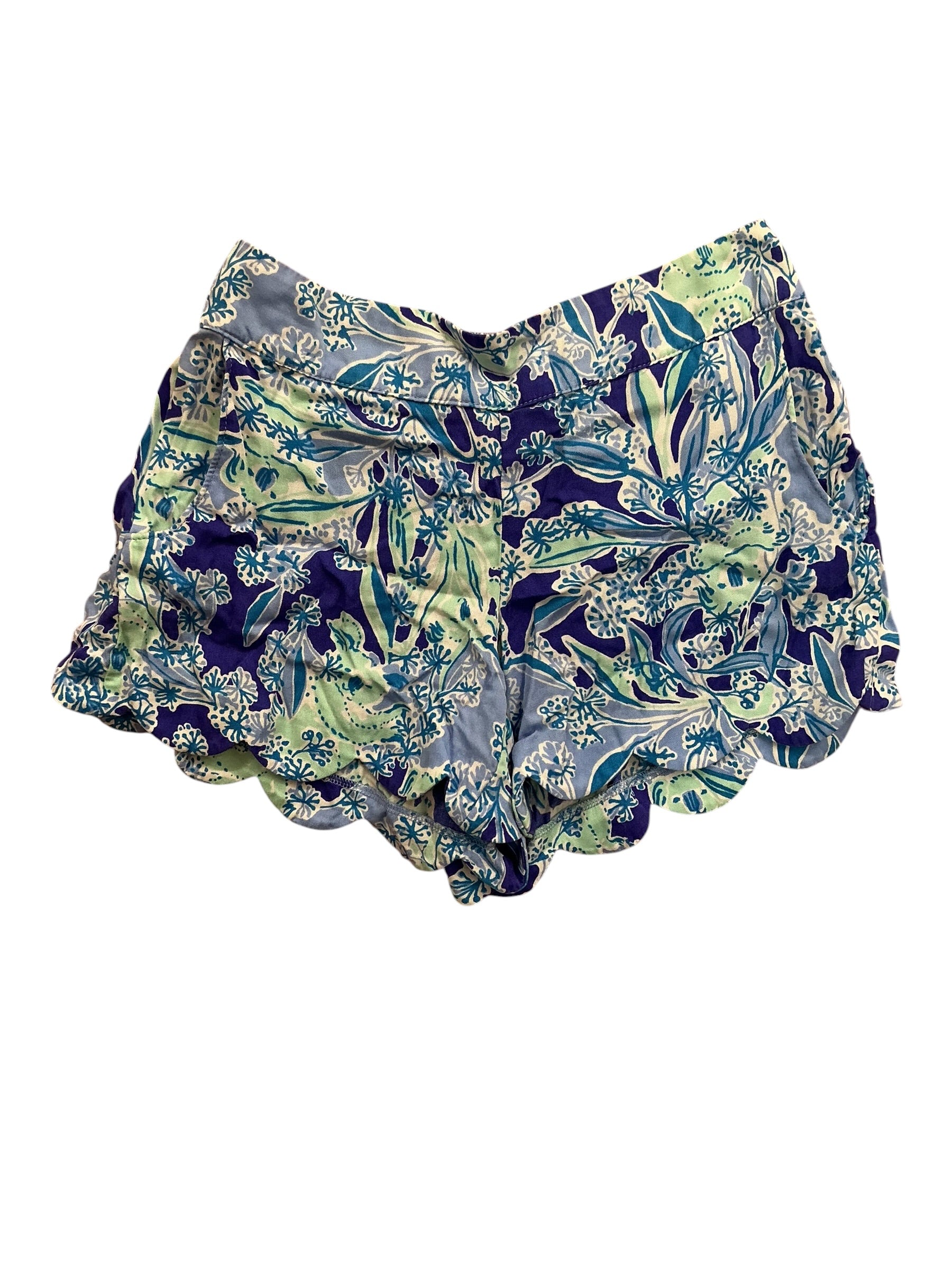 Lilly Pulitzer Kids Girls Dahlia Scalloped Shorts Koalafications - Size S