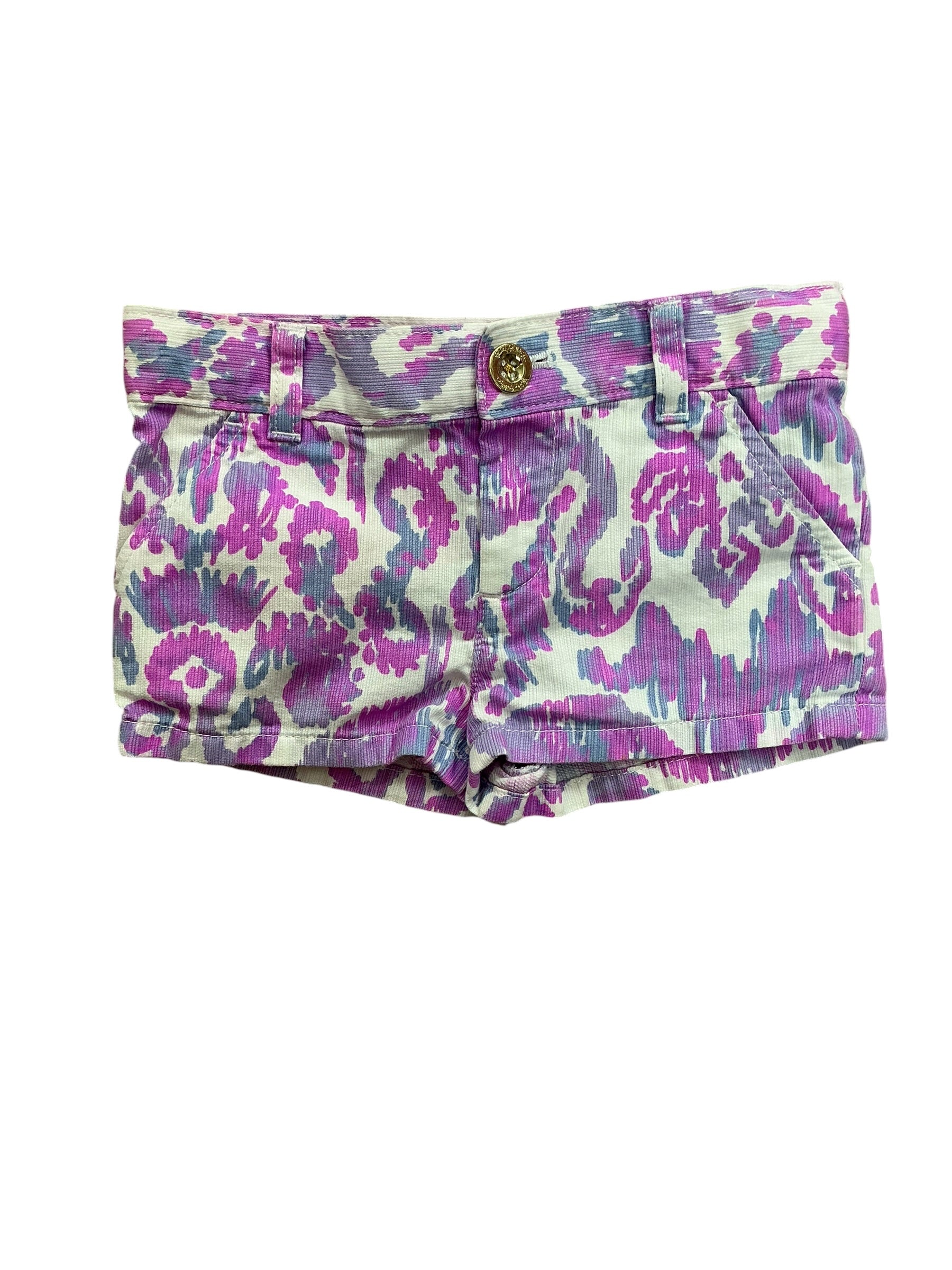 Lilly Pulitzer Kids Girls Callahan Shorts Amethyst Beach Bathers - Size 4