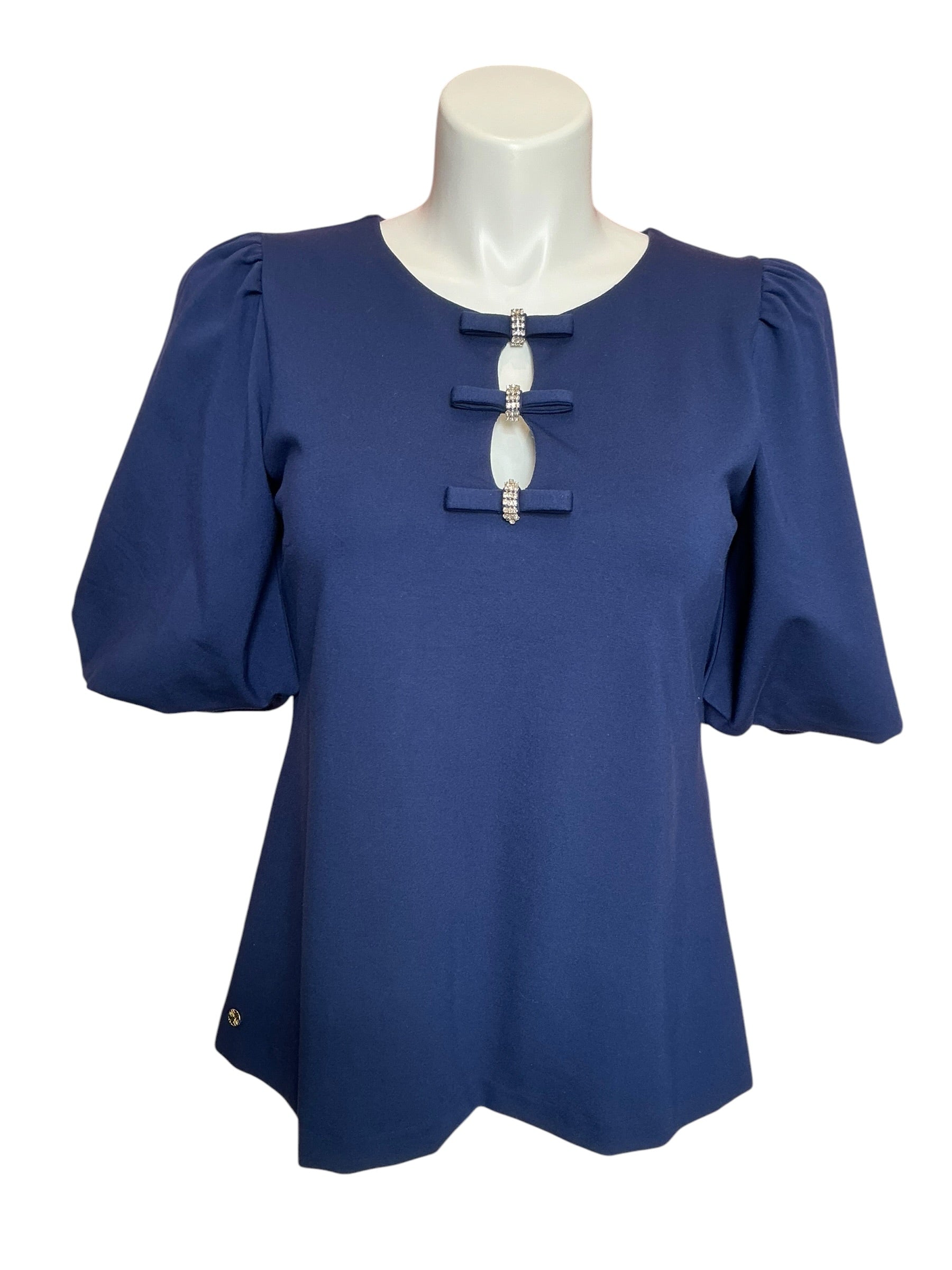 Lilly Pulitzer NWT Ethenia Knit Top Low Tide Navy - Size L