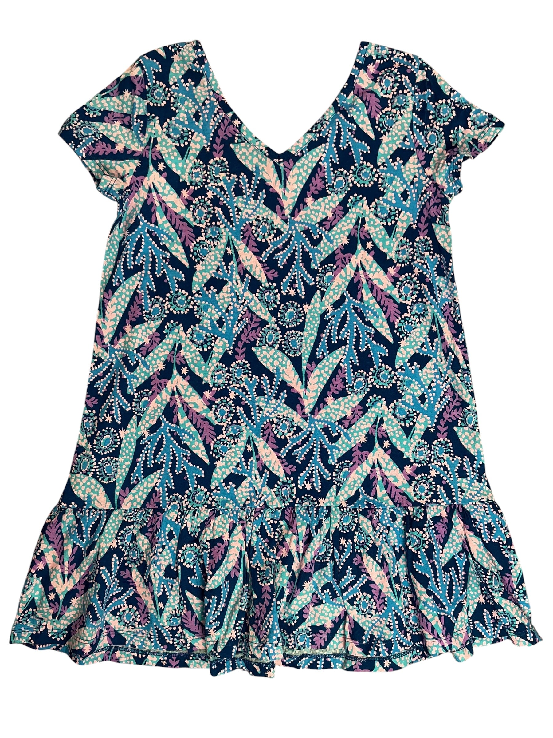 Lilly Pulitzer NWT Kids Girls Mini Camilla Short Sleeve Dress Barton Blue Star Gazing - Size M