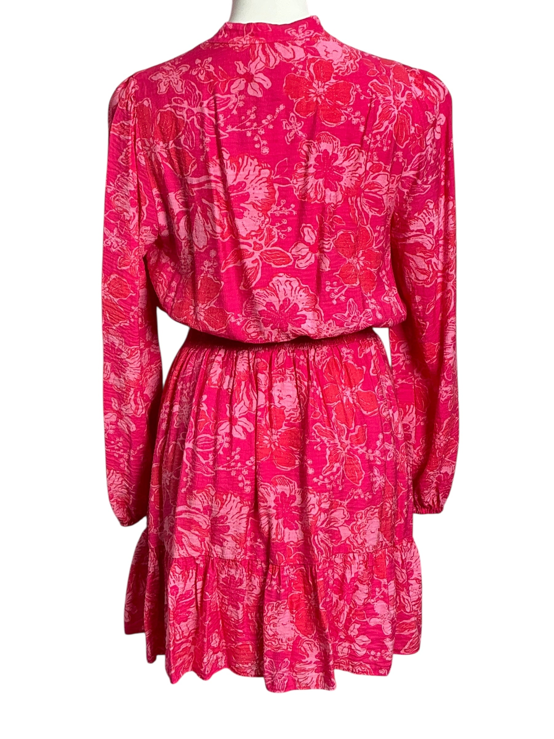 Lilly Pulitzer Axton Dress - Sun Shell Pink Big Party - Size 12