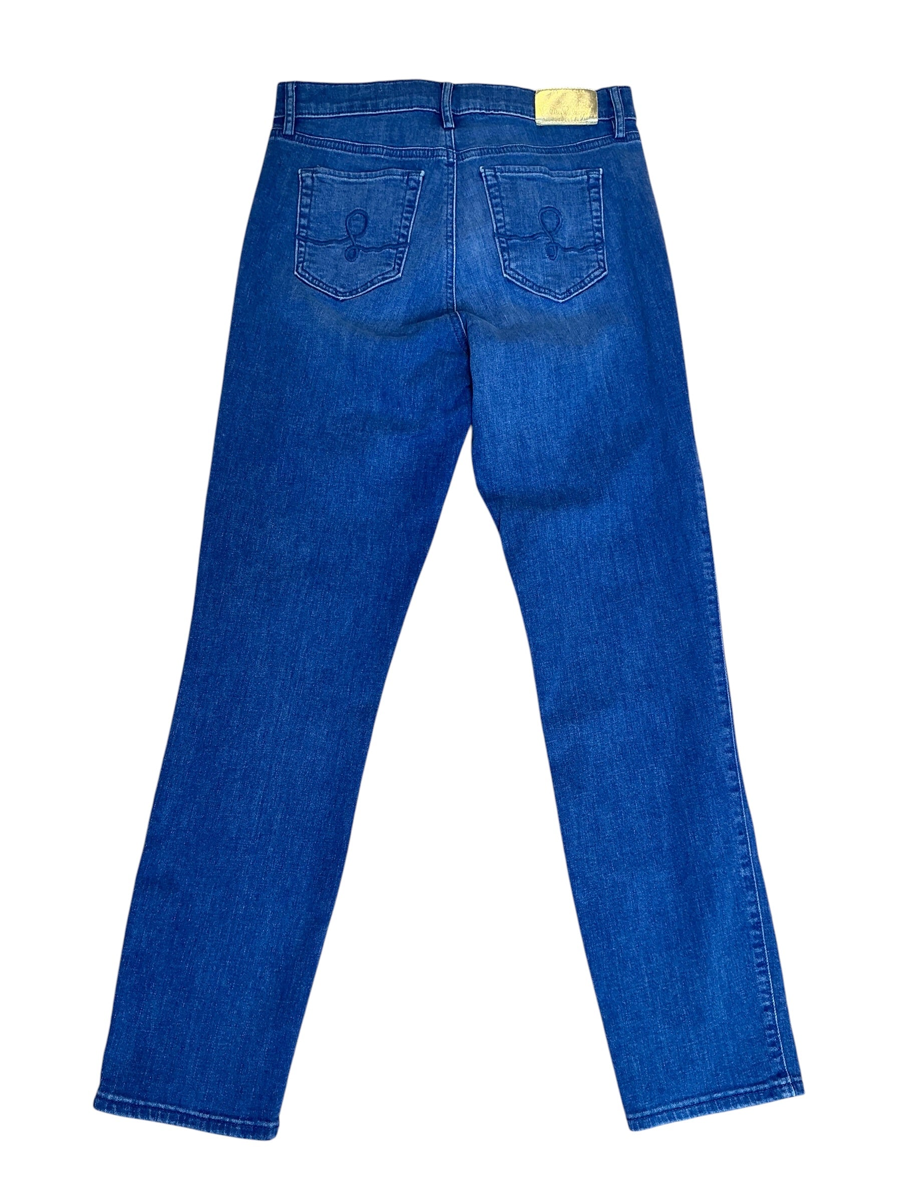 Lilly Pulitzer Aniston High-Rise Straight Leg Jean Rosanna Wash - Size 8