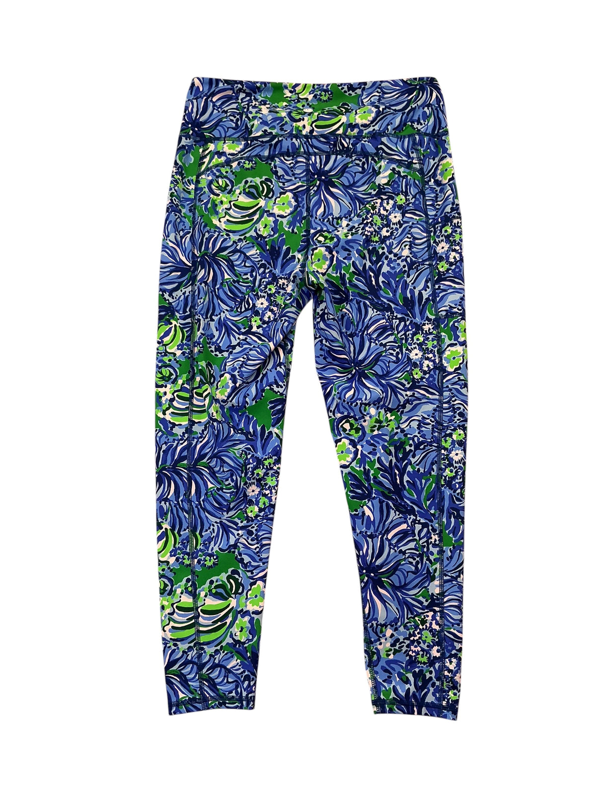Lilly Pulitzer Weekender High-Rise Crop Legging Bennett Blue Sneak a Beek - Size XL